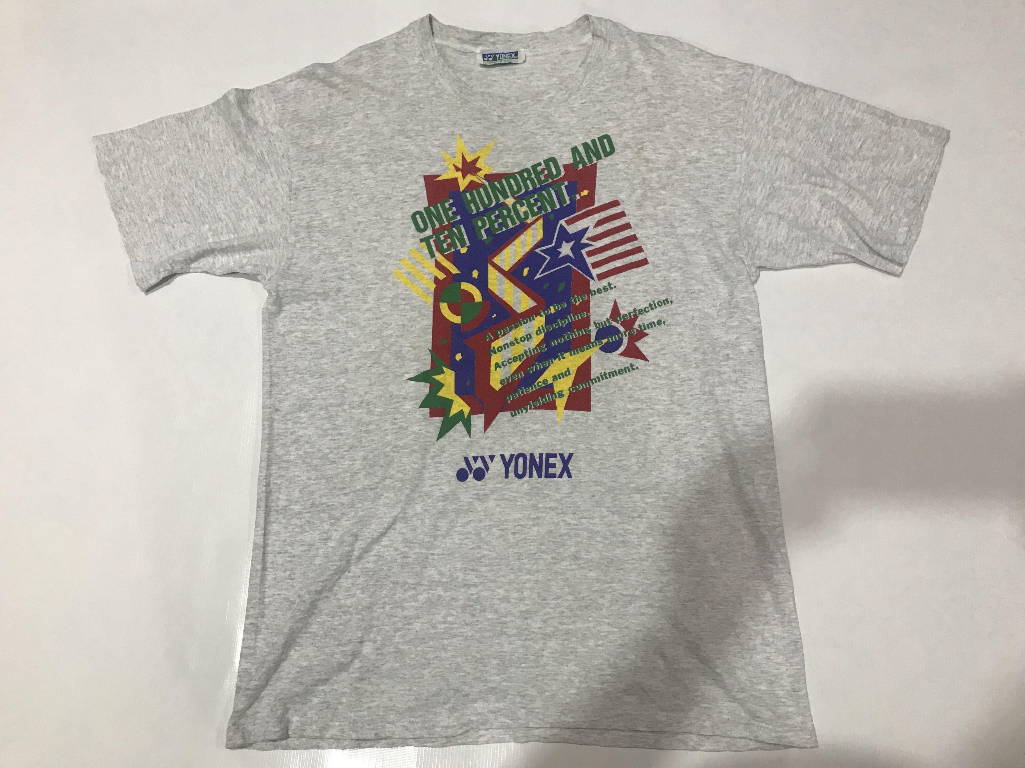 Japanese Brand Vintage 90's Yonex T Shirt Made In Usa Size US L / EU 52-54 / 3 - 3 Thumbnail