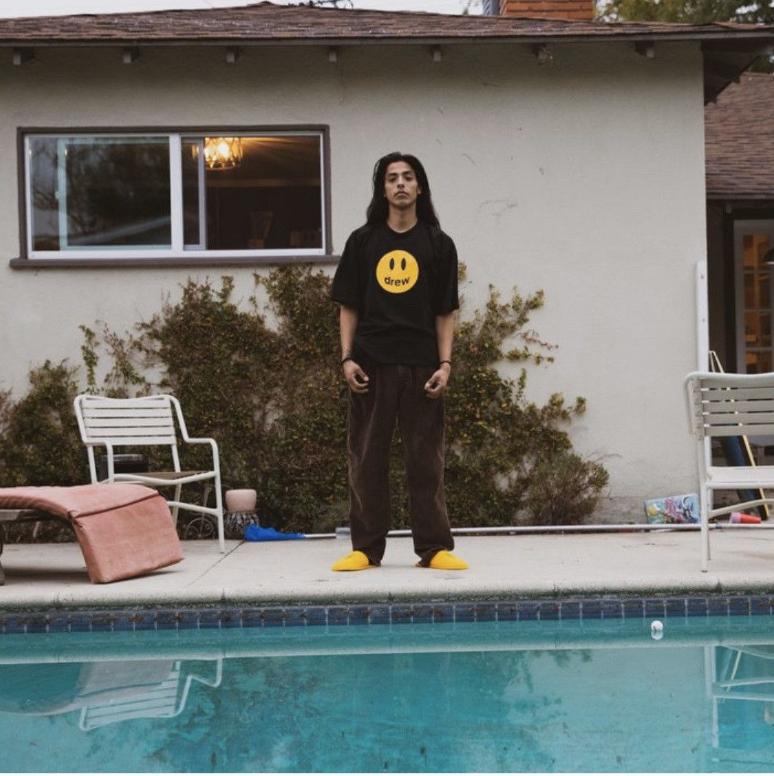 Drew House × Justin Bieber Drew House SS Mascot Tee Black XS