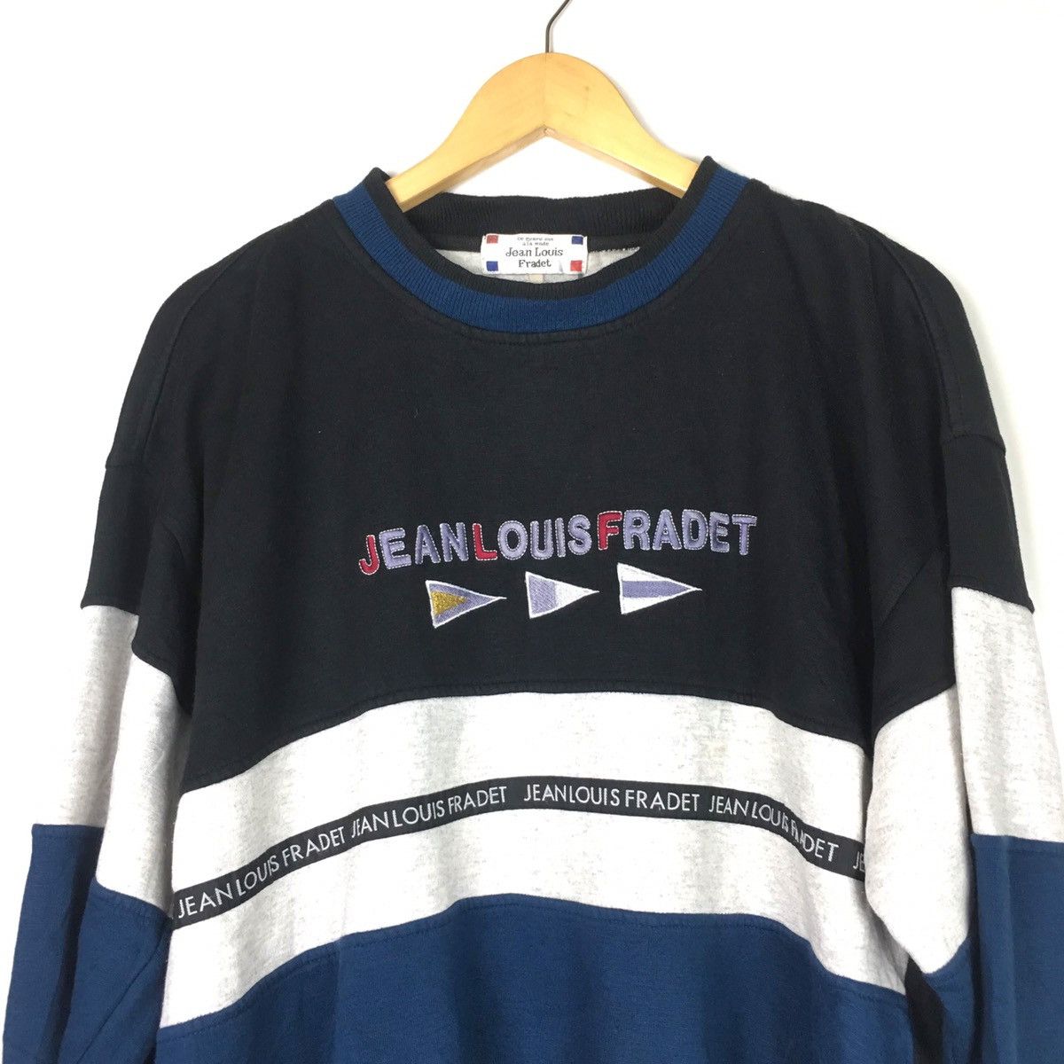 Vintage Vtg Jean Louis Fradet Sweatshirt Size US L / EU 52-54 / 3 - 2 Thumbnail