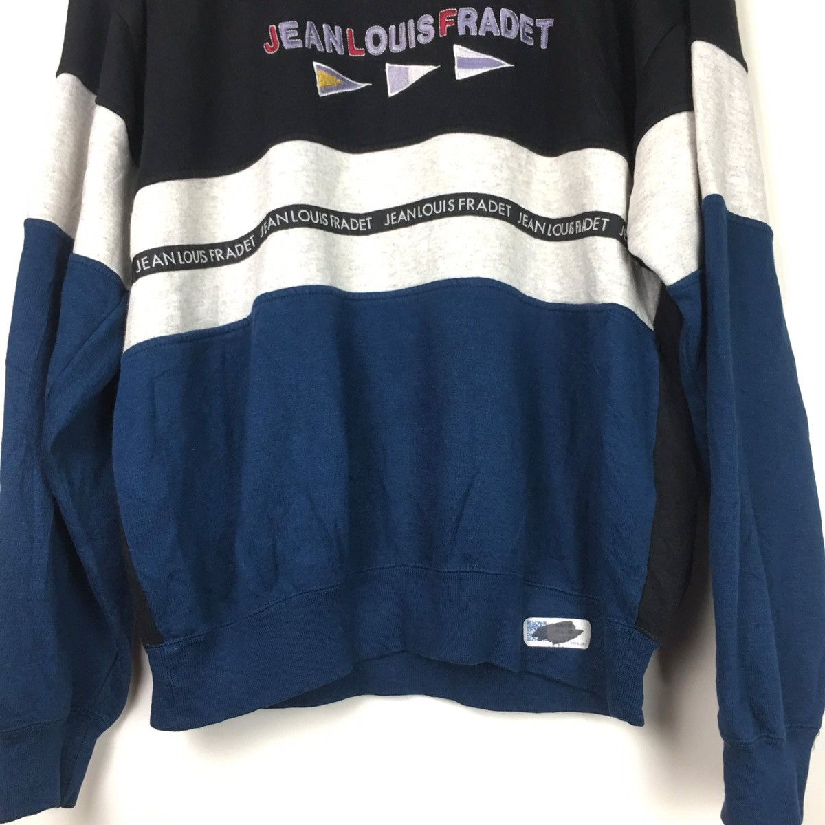 Vintage Vtg Jean Louis Fradet Sweatshirt Size US L / EU 52-54 / 3 - 3 Thumbnail