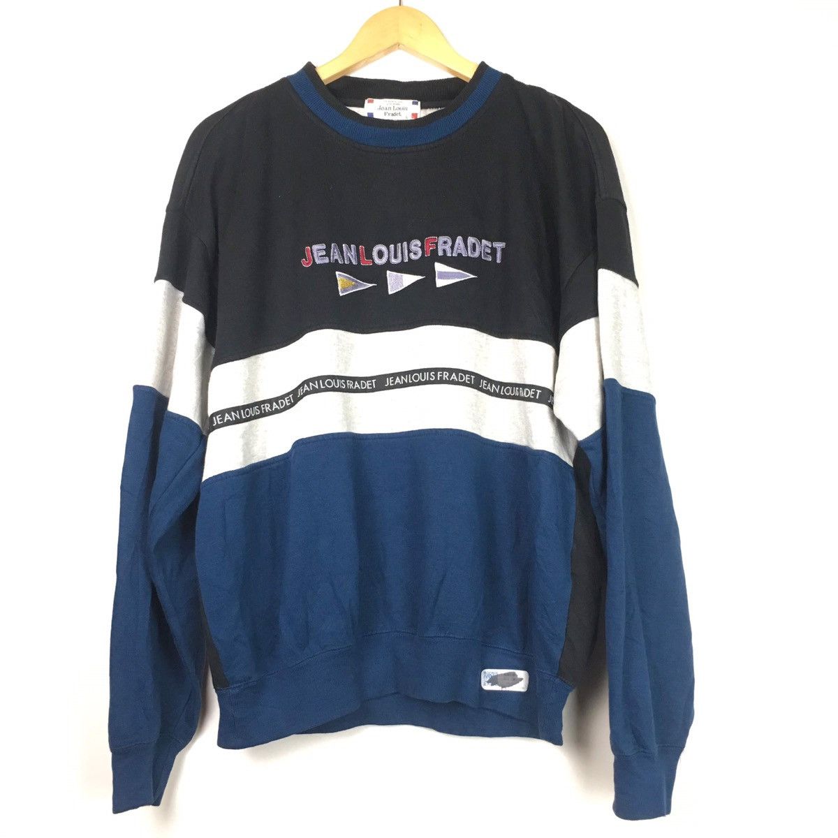 Vintage Vtg Jean Louis Fradet Sweatshirt Size US L / EU 52-54 / 3 - 1 Thumbnail