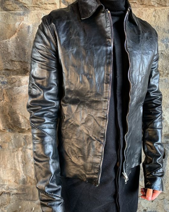 A1923 J003 horse skin leather jacket Grailed