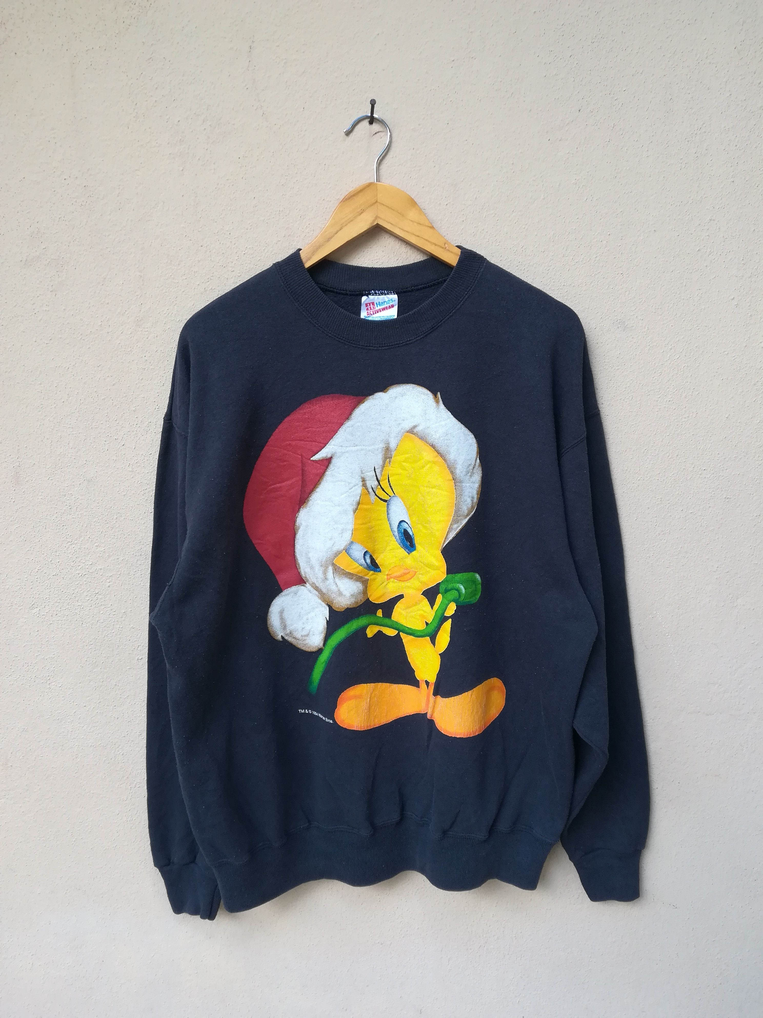 Cartoon Network × Vintage × Warner Bros Vintage 1994 Warner Bros Tweety Bird & Sylvester Sweatshirt Size US L / EU 52-54 / 3 - 1 Thumbnail