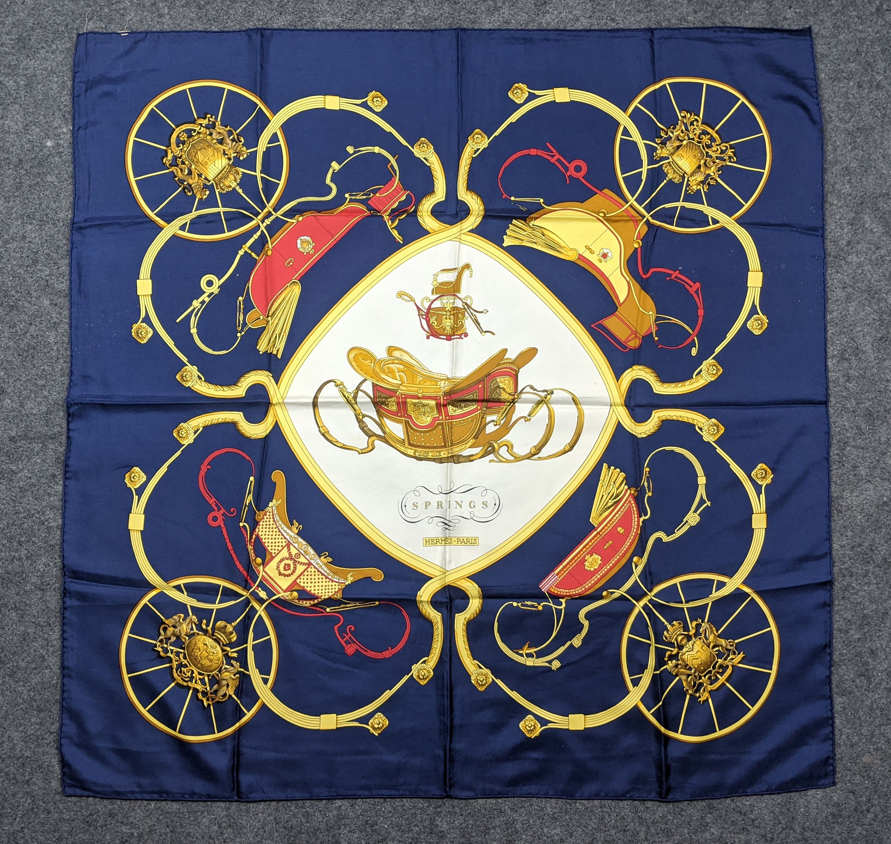 Hermes Springs by Phillipe good Ledoux Silk Scarf