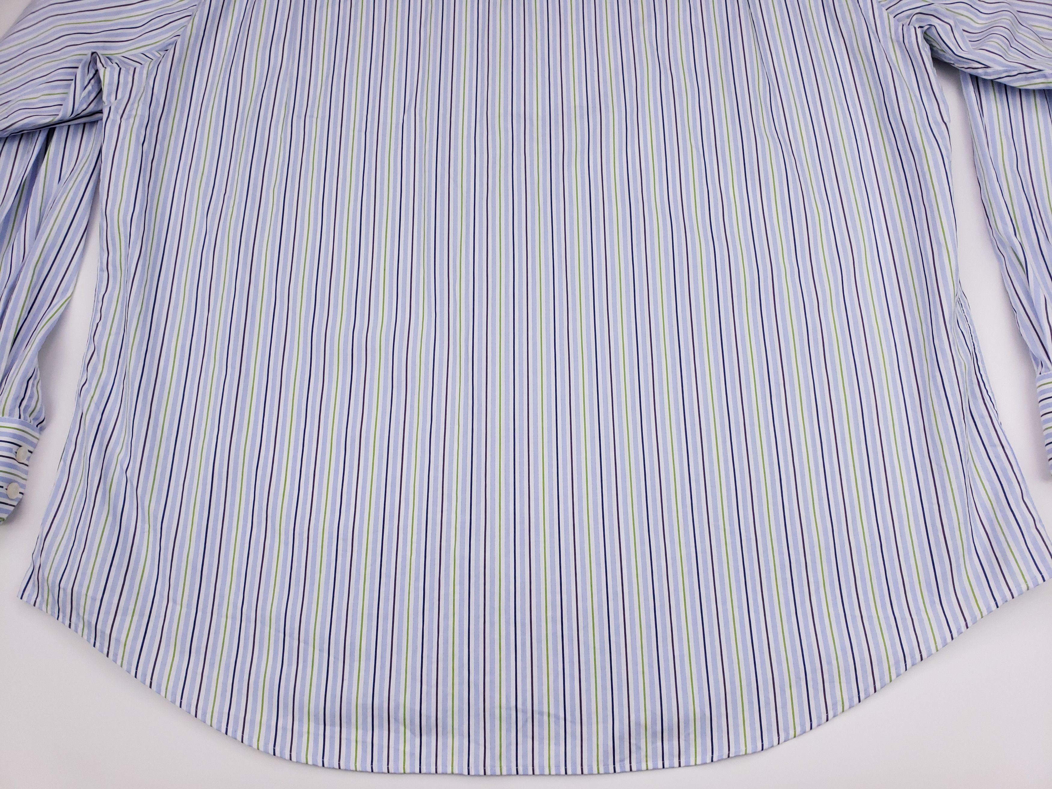 Hawes&Curtis Hawes Curtis Dress Shirt 18 38 Ludlow Striped Mens Size Blu Size US XXL / EU 58 / 5 - 12 Preview