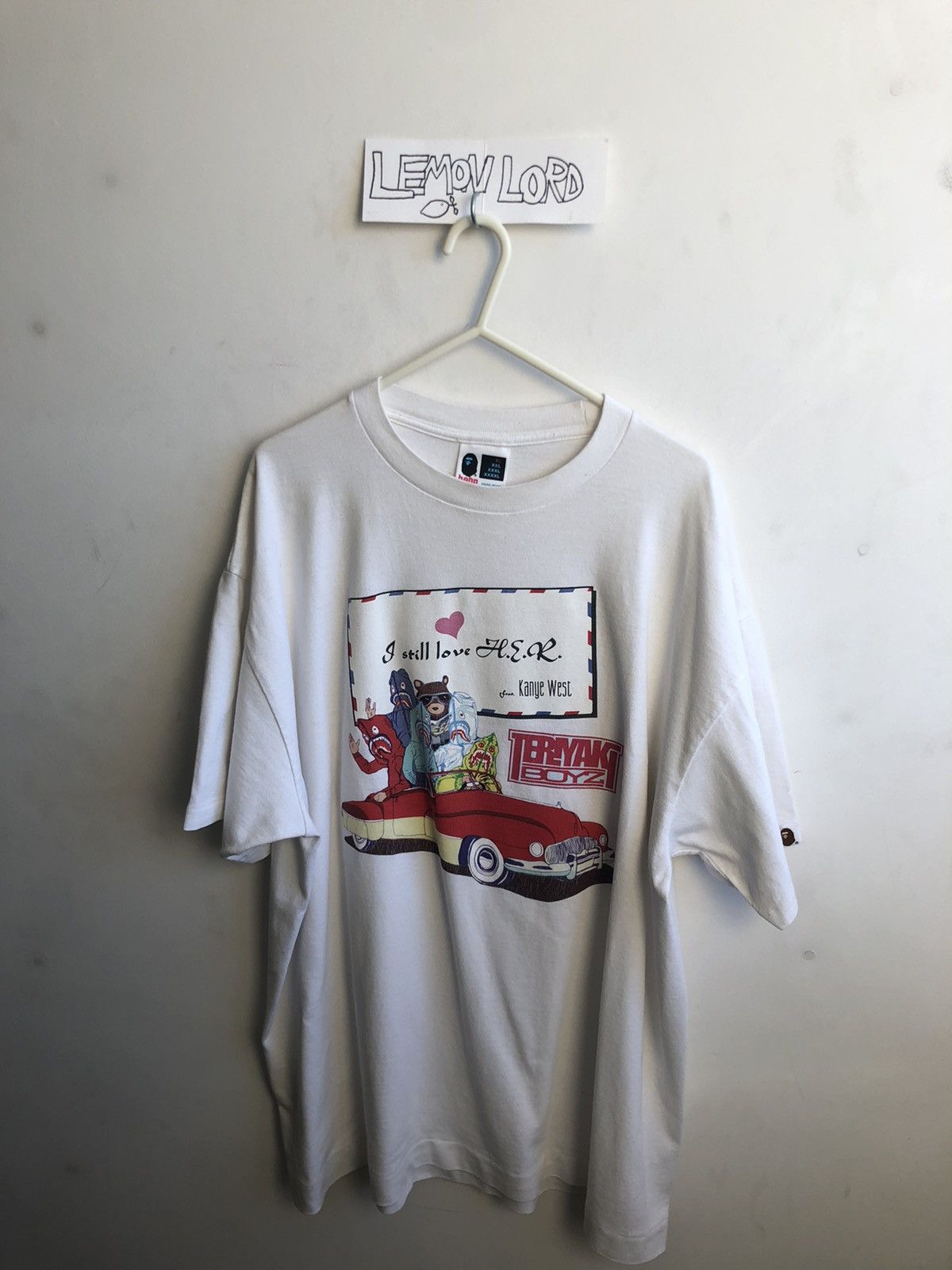 Bape Kanye x bape x teriyaki boyz I still love H.E.R T-shirt 2007