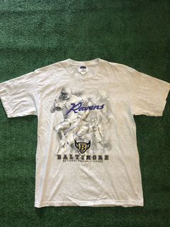 Vintage Baltimore Ravens Liquid Blue T-shirt Black NFL -   India