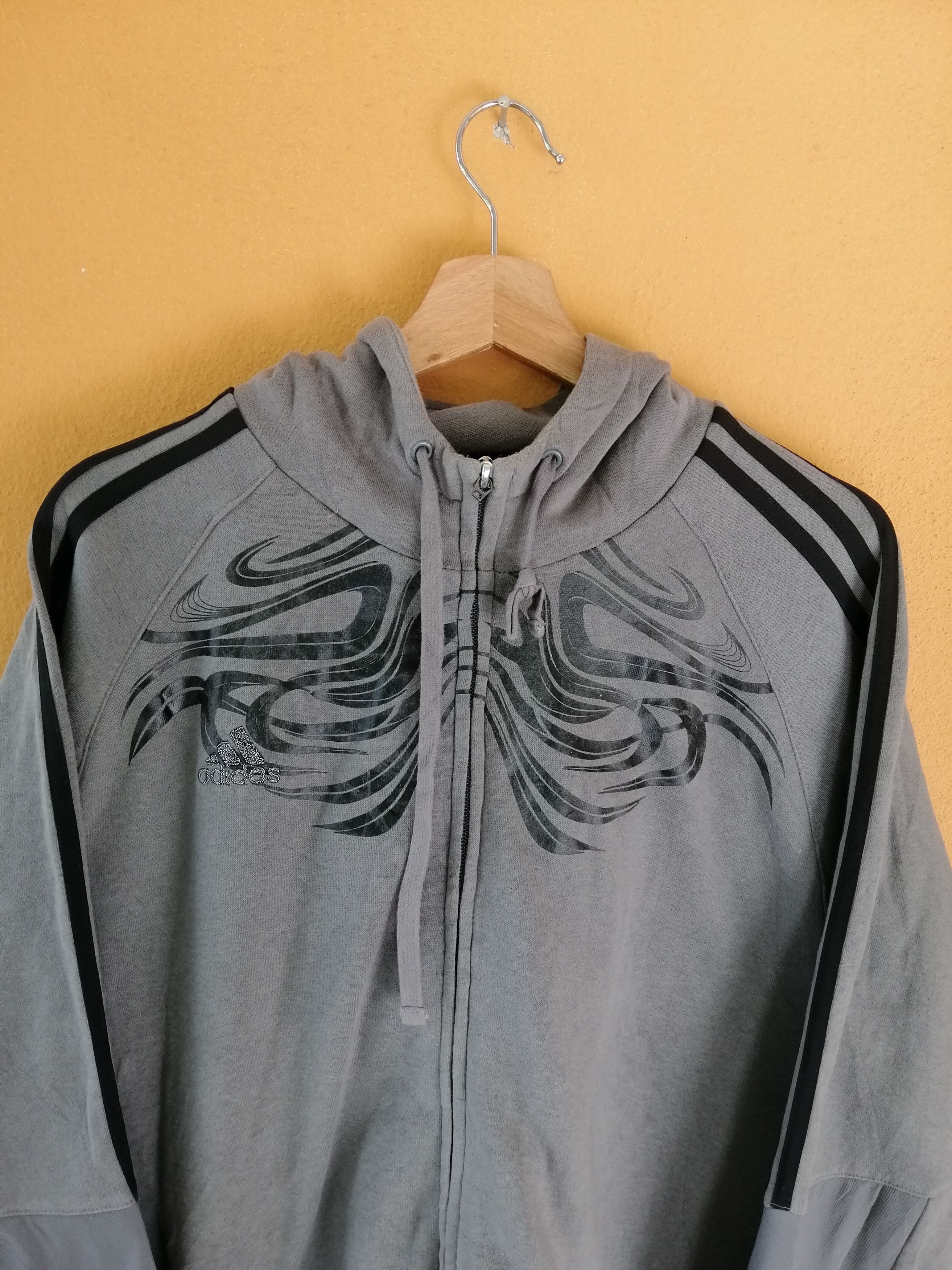 Vintage 90s Adidas Predator Hoodie Sweater Sweatshirt B14