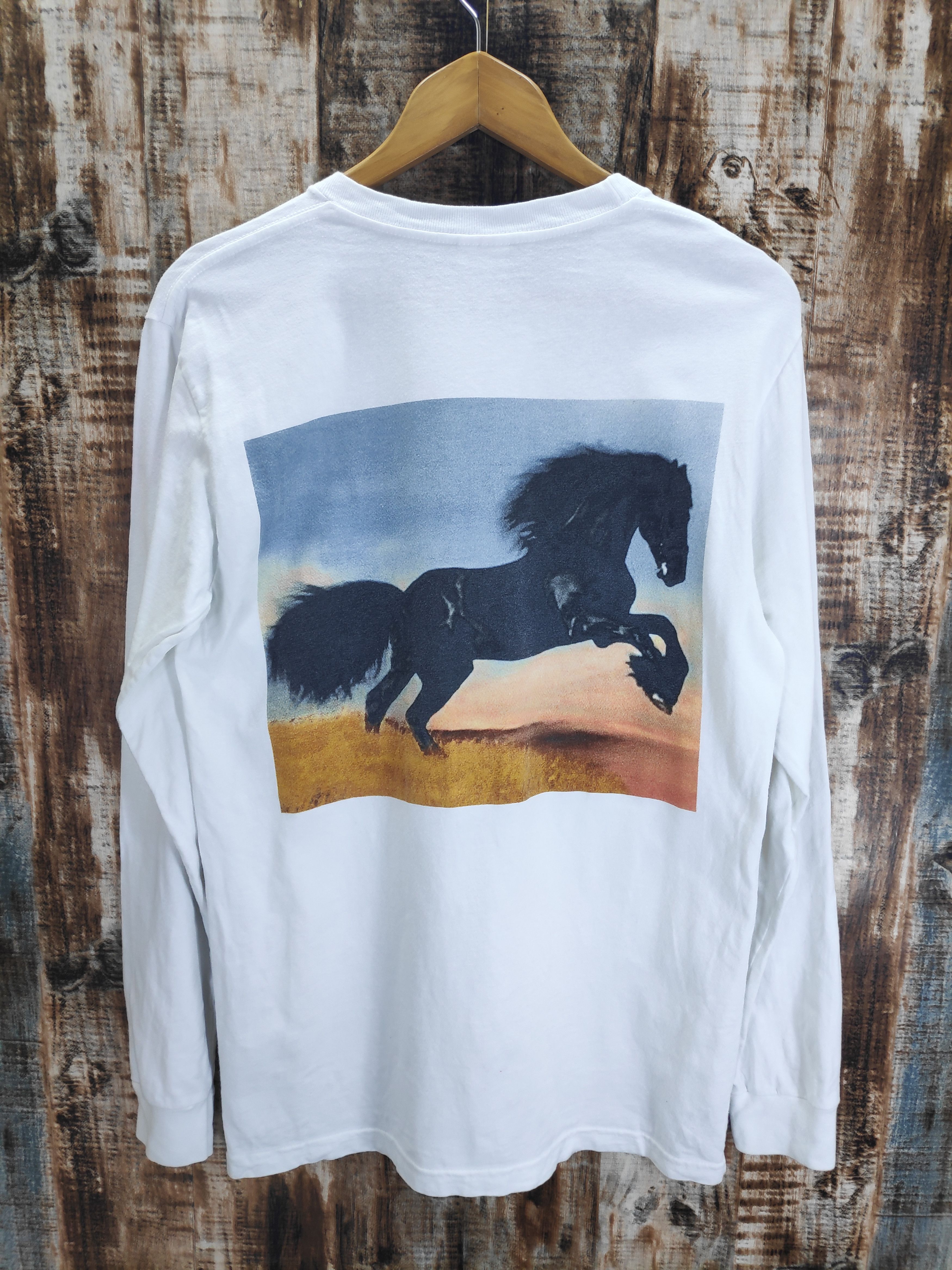 Supreme 14AW Stallion L/S tee back photo print Ron T black Horse Size US M / EU 48-50 / 2 - 1 Thumbnail