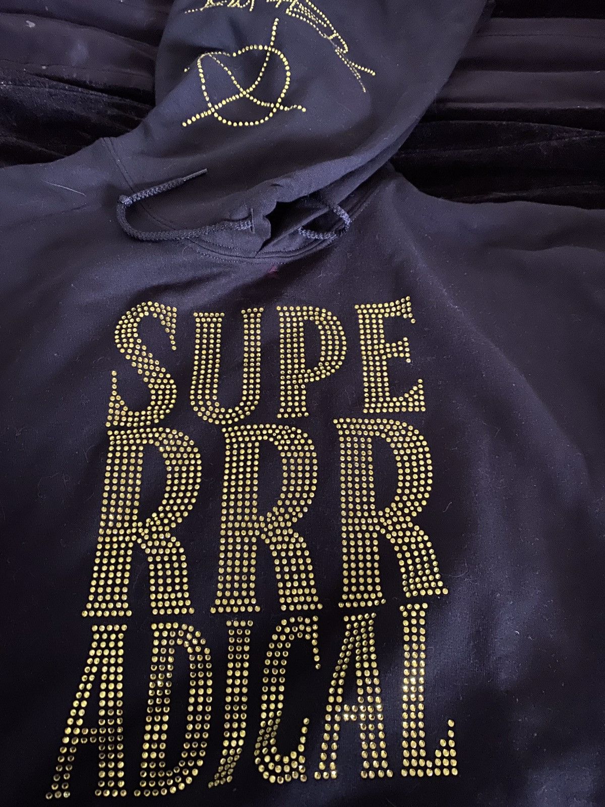 Superrradical Rhinestone Hoodie orders