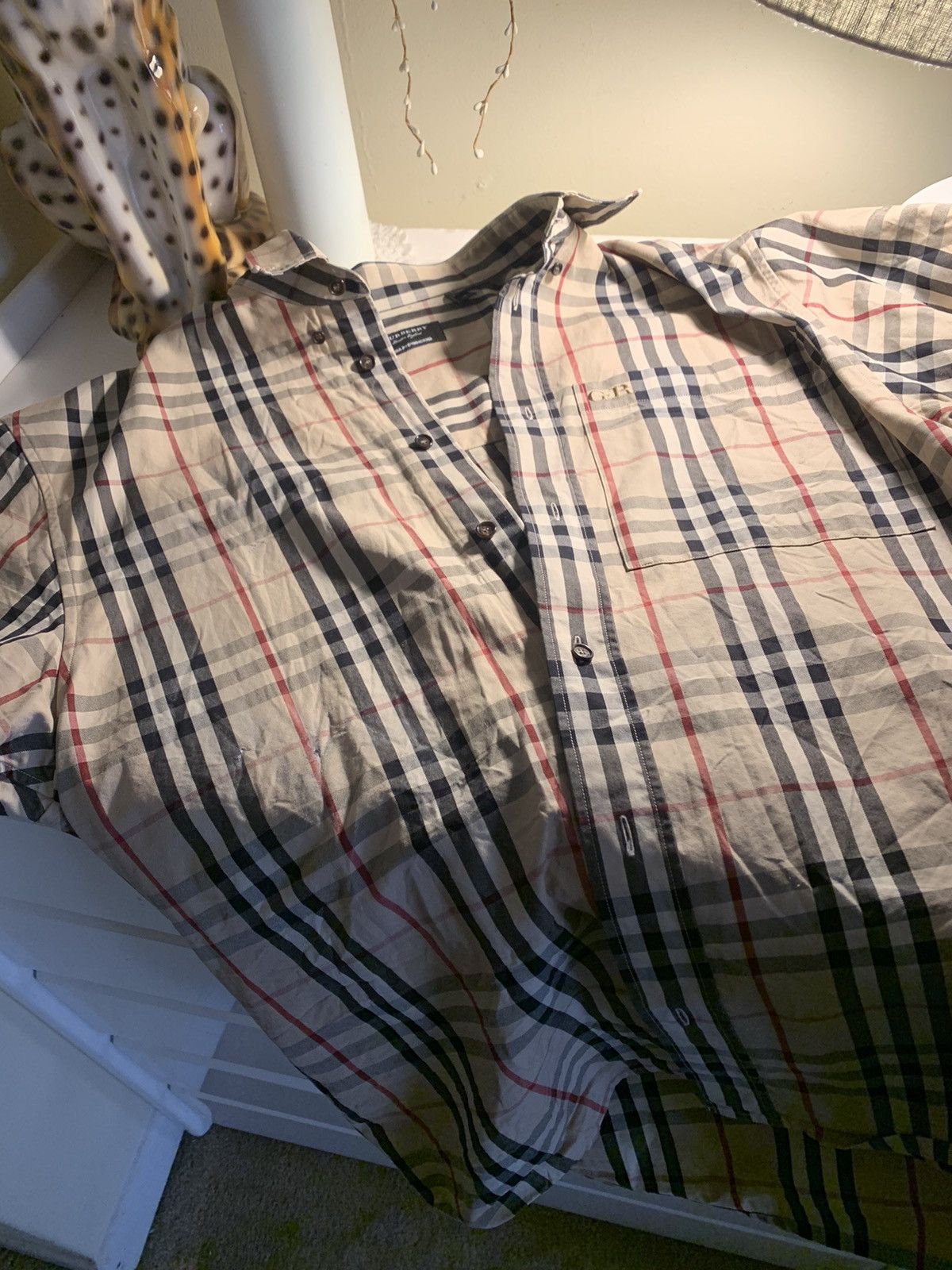 Gosha Rubchinskiy Burberry x Gosha Rubchinskiy Short Sleeve Button Up Shirt Grailed