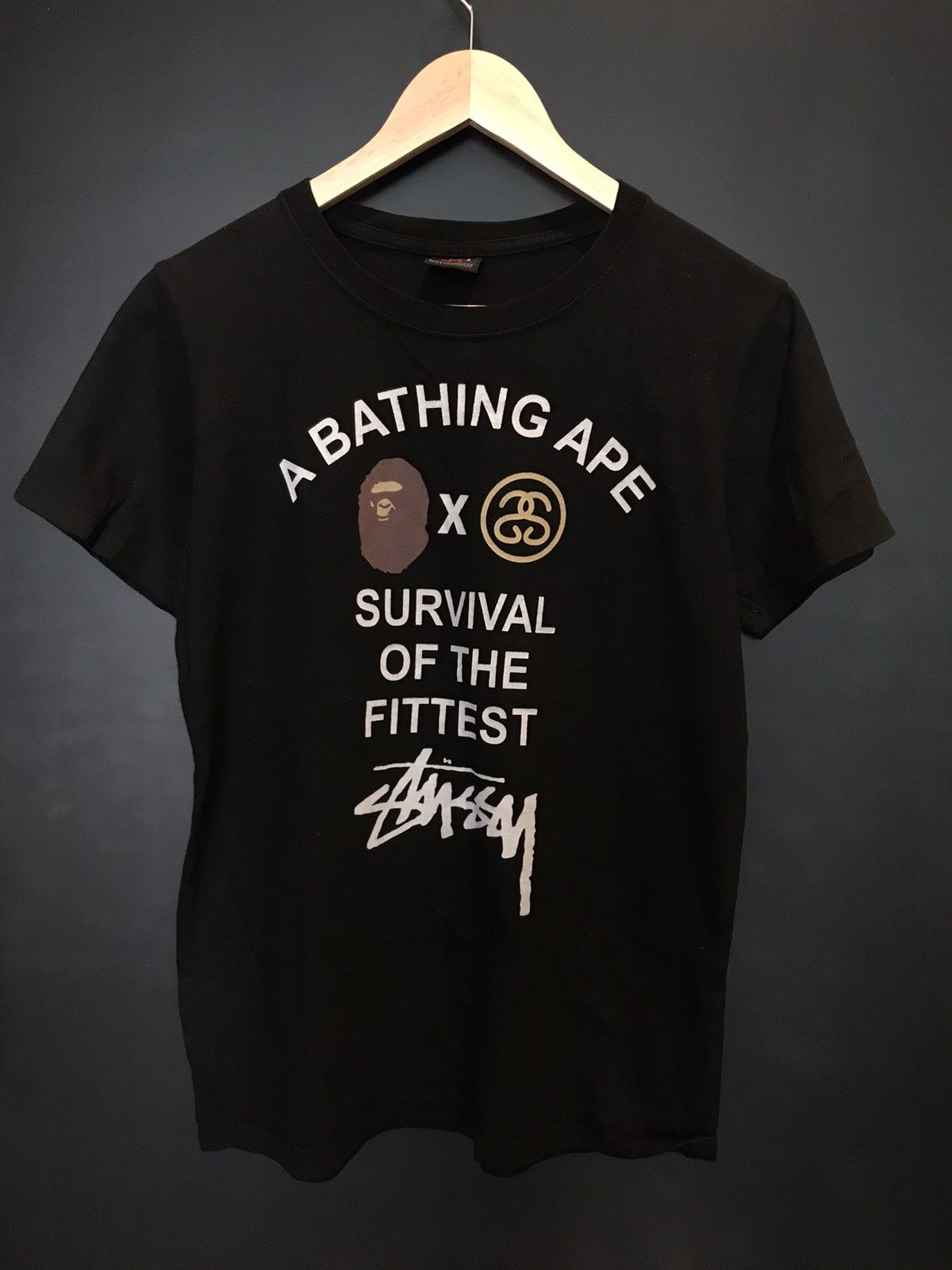 Bape Rare Bape x Stussy T Shirt | Grailed