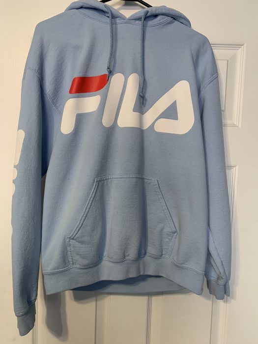 Fila baby blue hoodie hotsell