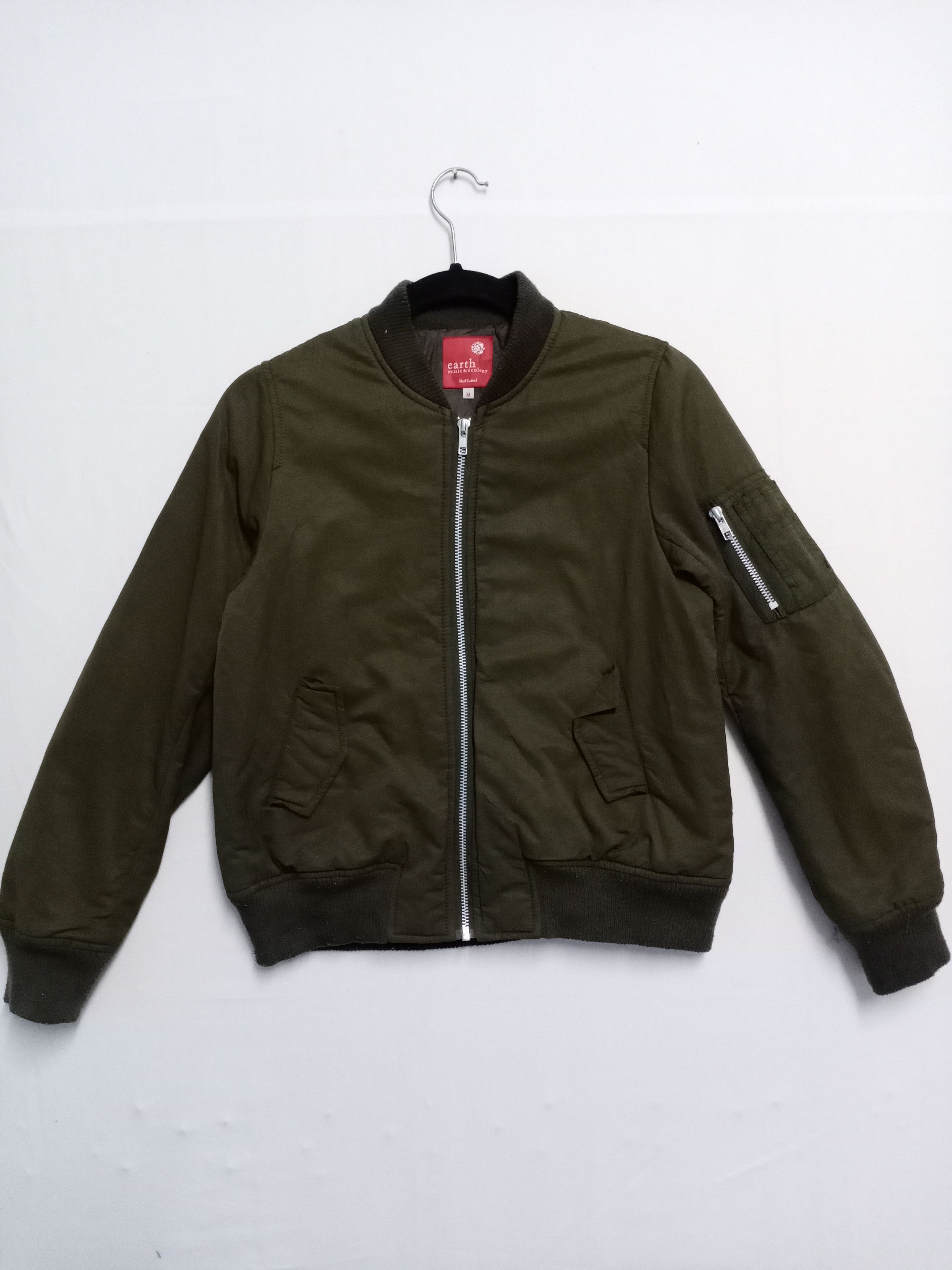 Japanese Brand Bomber Jacket Earth Music and Technology Nice Design Size US M / EU 48-50 / 2 - 1 Thumbnail