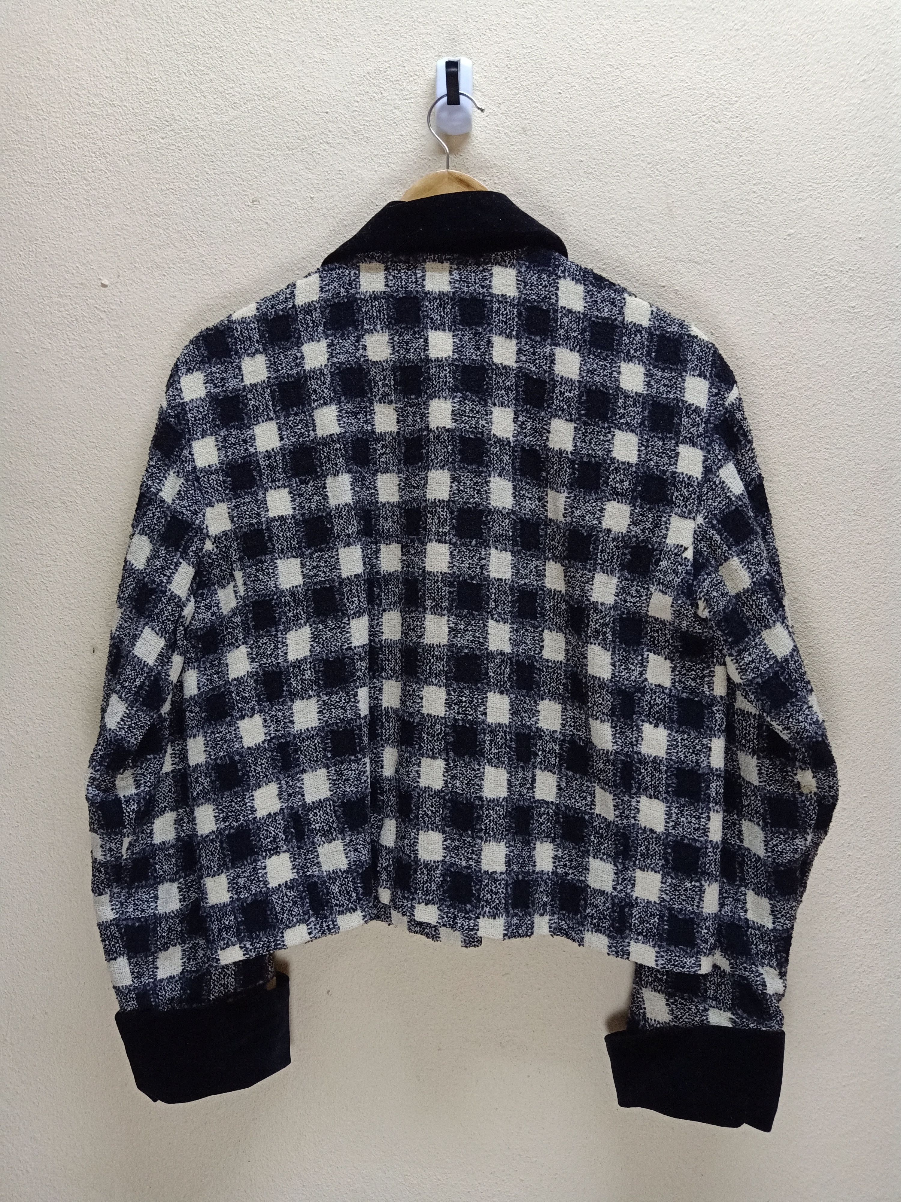 Givenchy Givenchy Black White Tartan Plaid Jacket Blazers Size M / US 6-8 / IT 42-44 - 3 Thumbnail