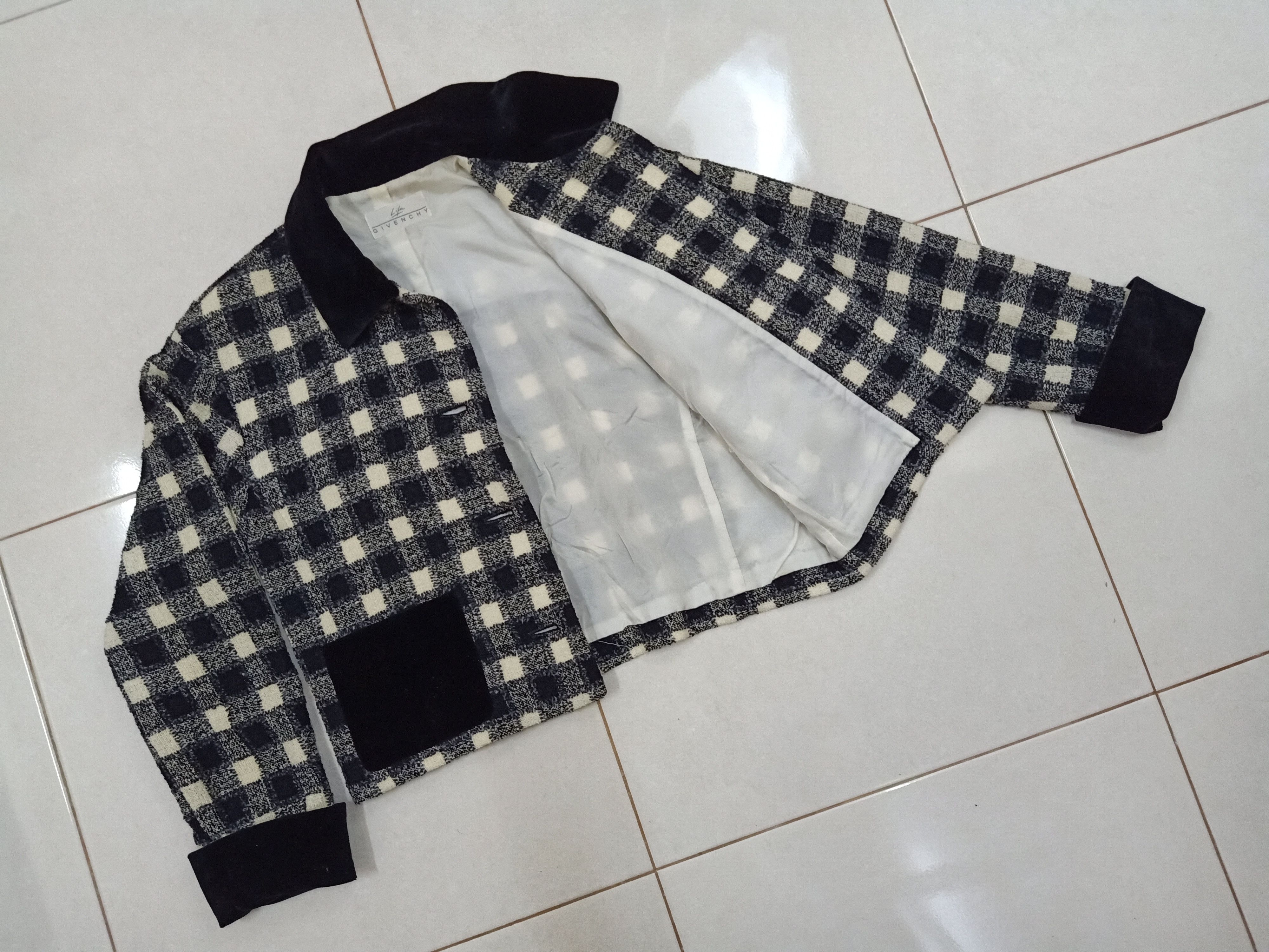 Givenchy Givenchy Black White Tartan Plaid Jacket Blazers Size M / US 6-8 / IT 42-44 - 5 Thumbnail