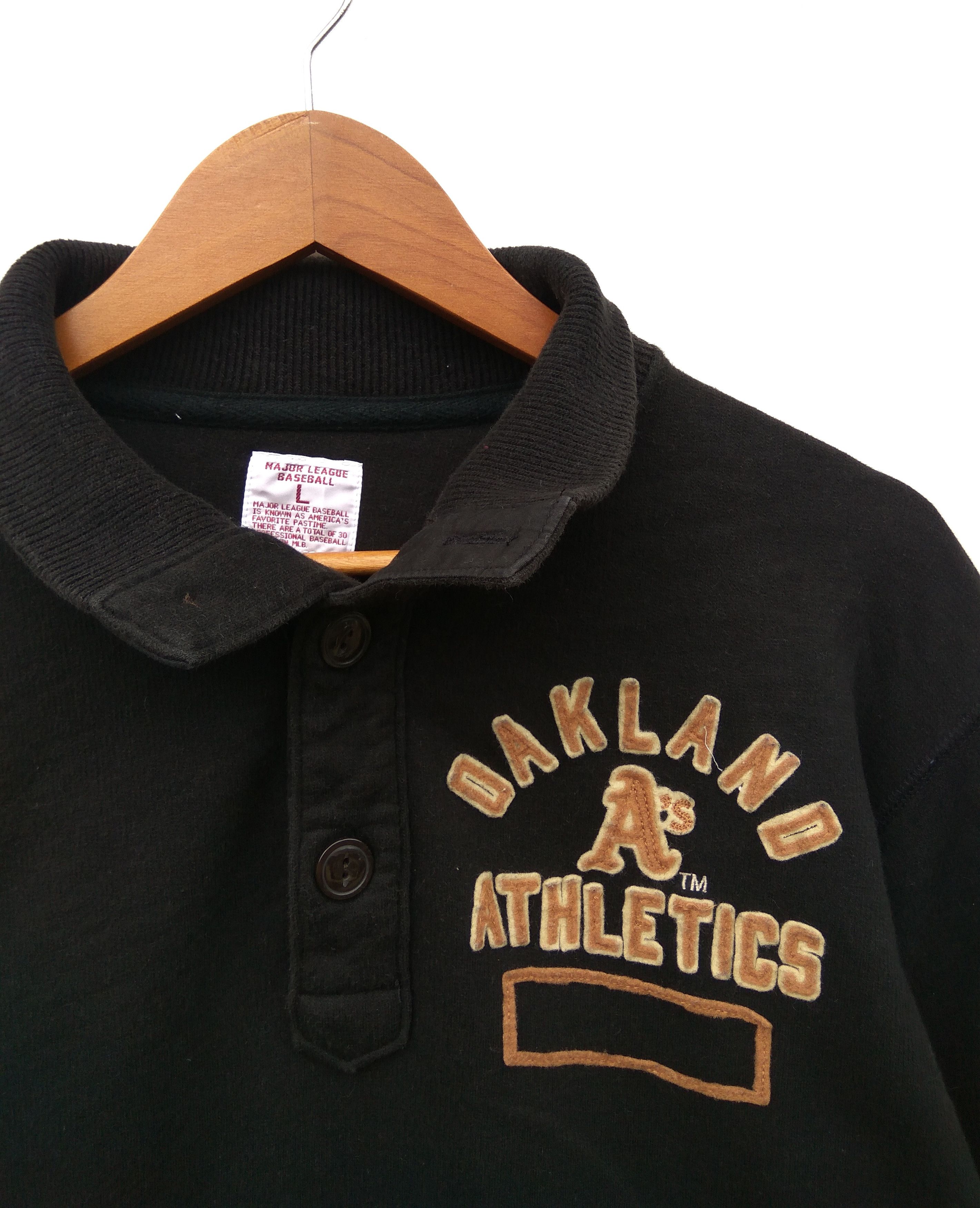 MLB Oakland Major League Baseball half button sweatshirt Size US L / EU 52-54 / 3 - 2 Thumbnail