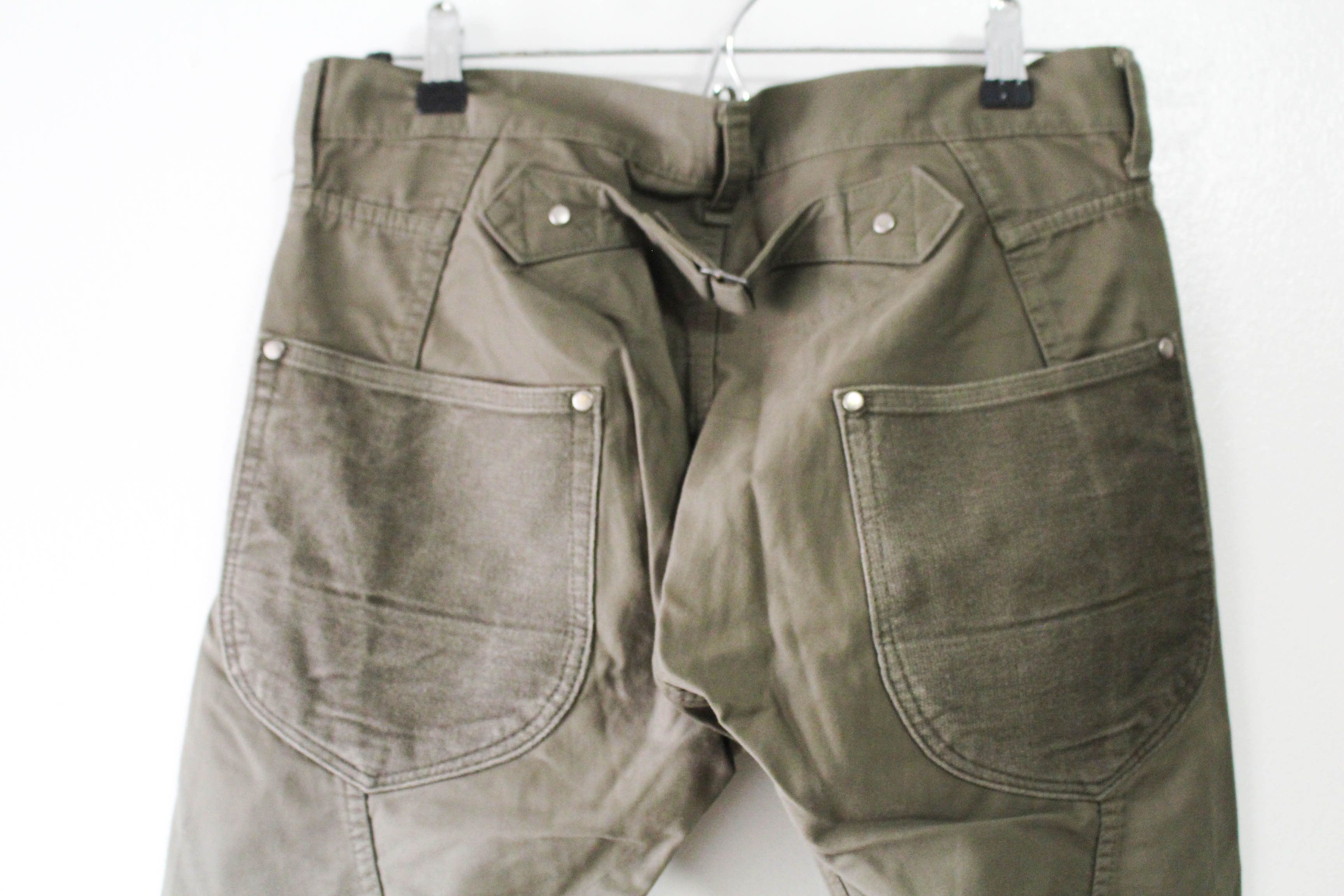 Junya Watanabe OLIVE MILITARY TWILL PANTS Size US 31 - 4 Thumbnail