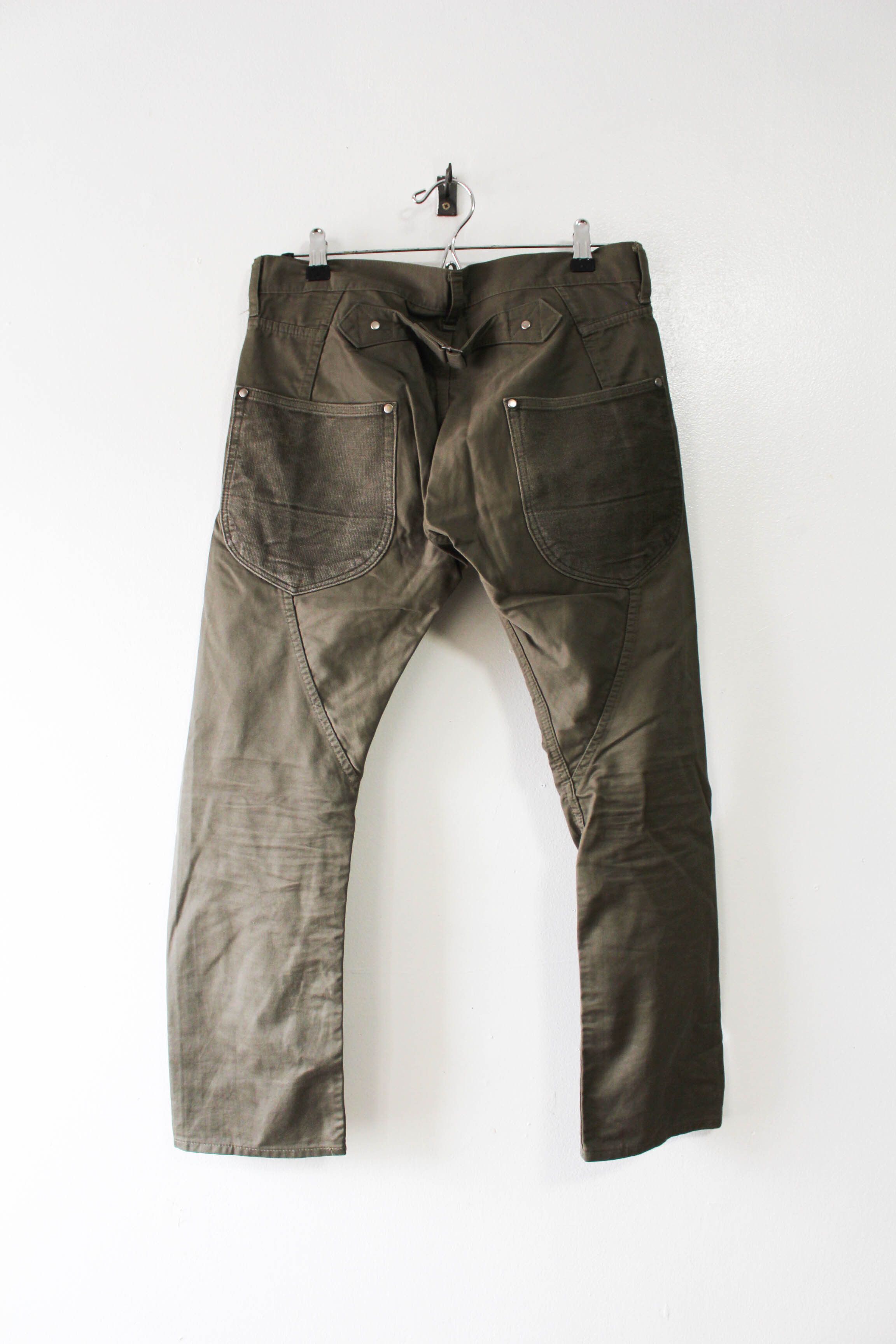 Junya Watanabe OLIVE MILITARY TWILL PANTS Size US 31 - 1 Thumbnail