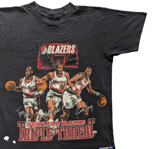 Vintage 90s NBA Portland Blazers lineup KOBE BRYANT