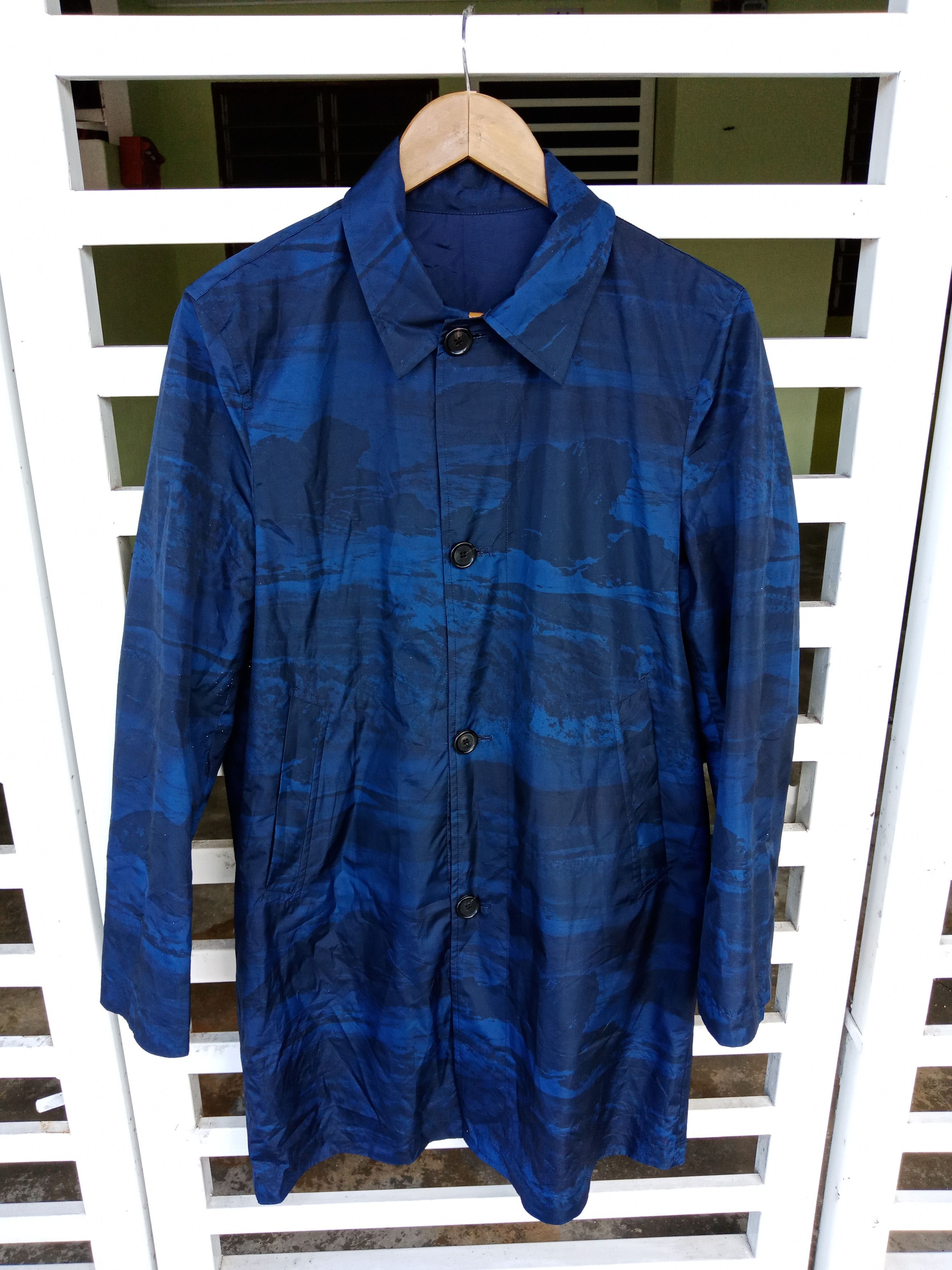 Paul Smith Paul Smith Reversible Blue Camo Light Jacket Size US M / EU 48-50 / 2 - 1 Thumbnail