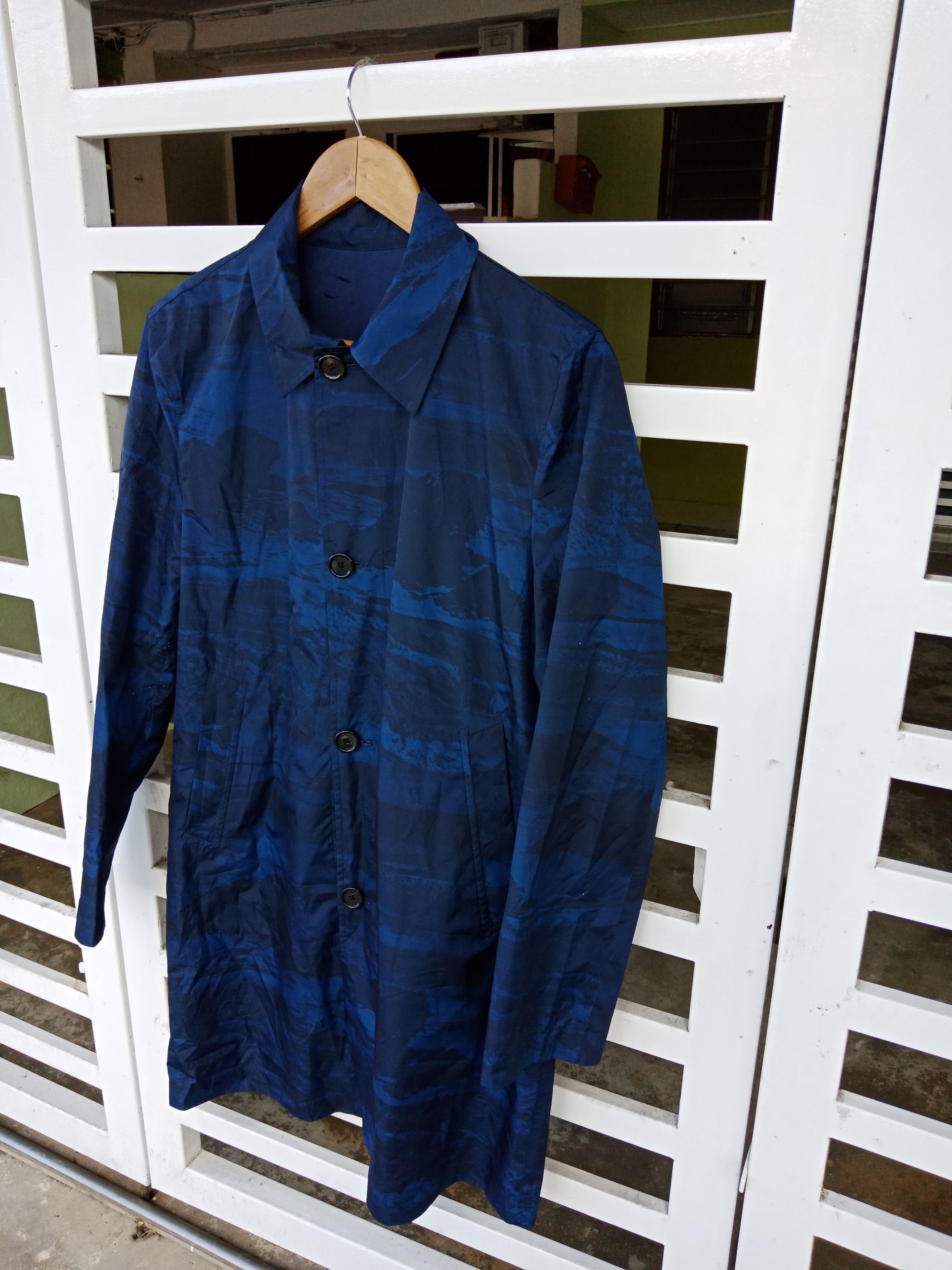 Paul Smith Paul Smith Reversible Blue Camo Light Jacket Size US M / EU 48-50 / 2 - 2 Thumbnail