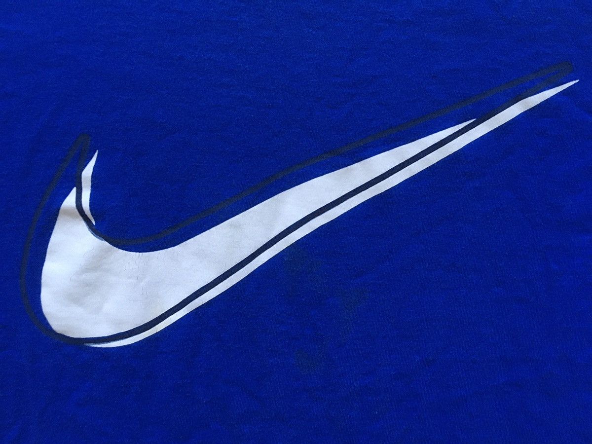 Vintage Nike Shirt Vintage Swoosh logo 80s 90s blue retro check tee Size US L / EU 52-54 / 3 - 2 Thumbnail