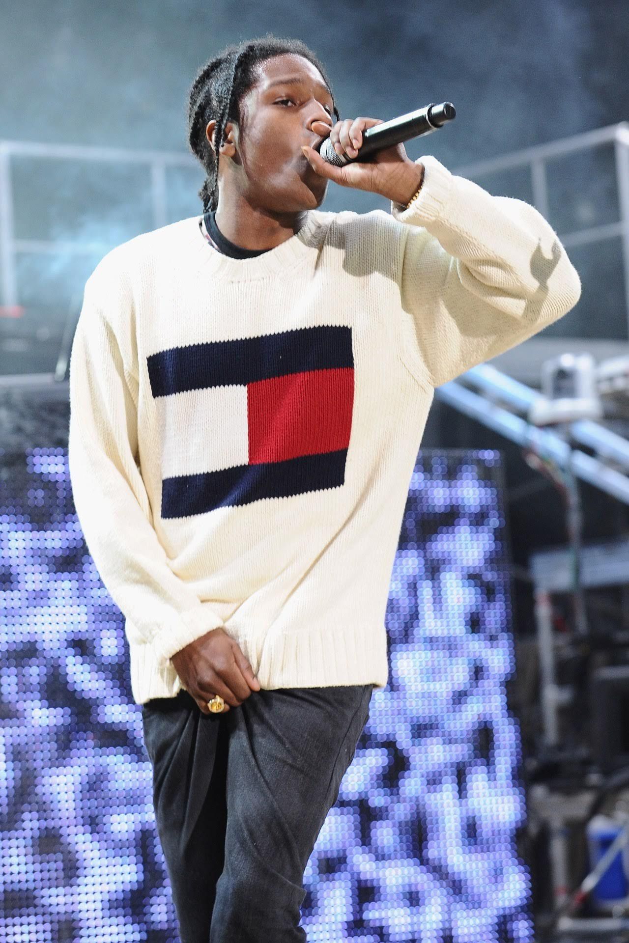 Asap rocky tommy hilfiger sweater on sale