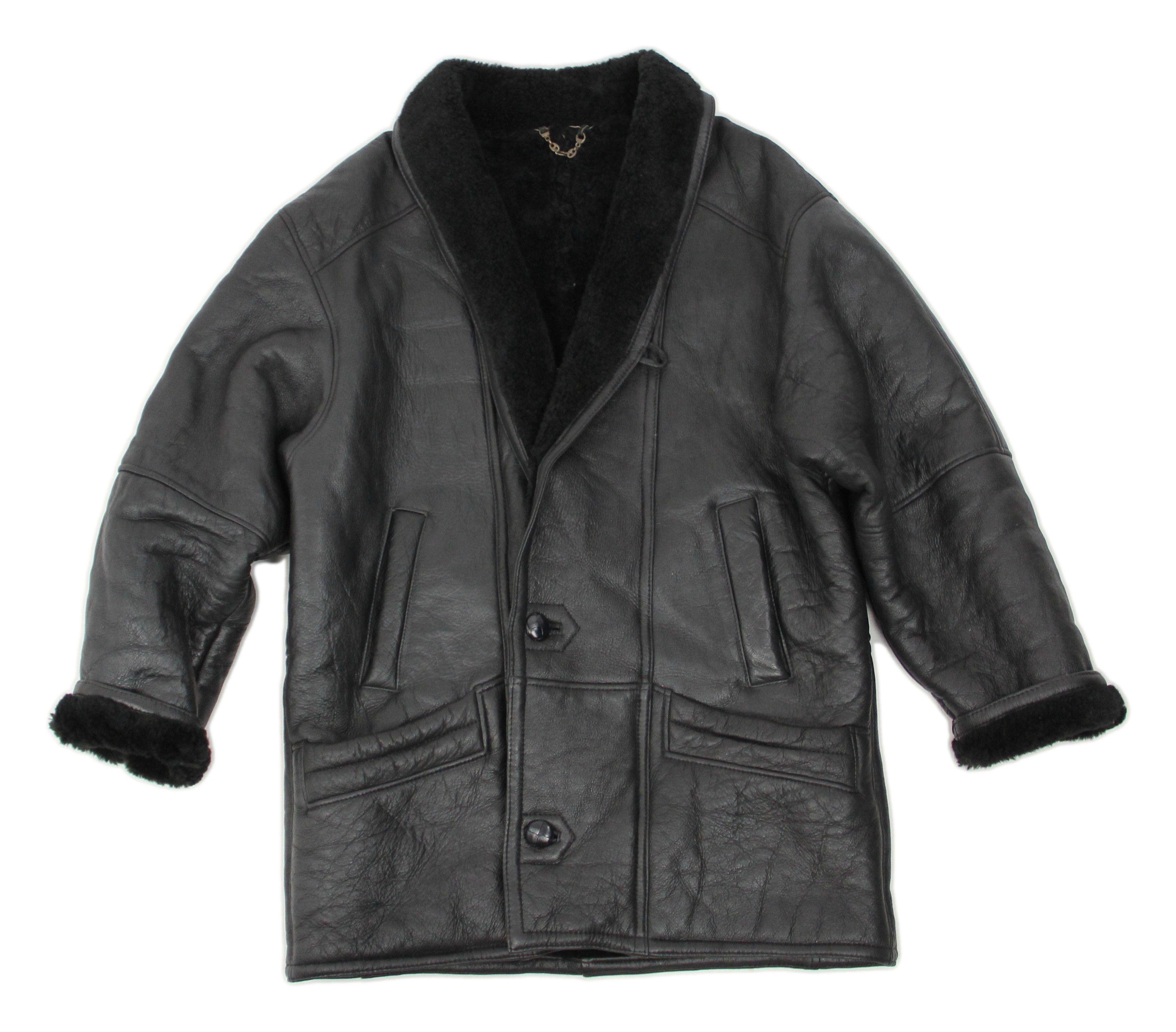 shawl collar leather jacket