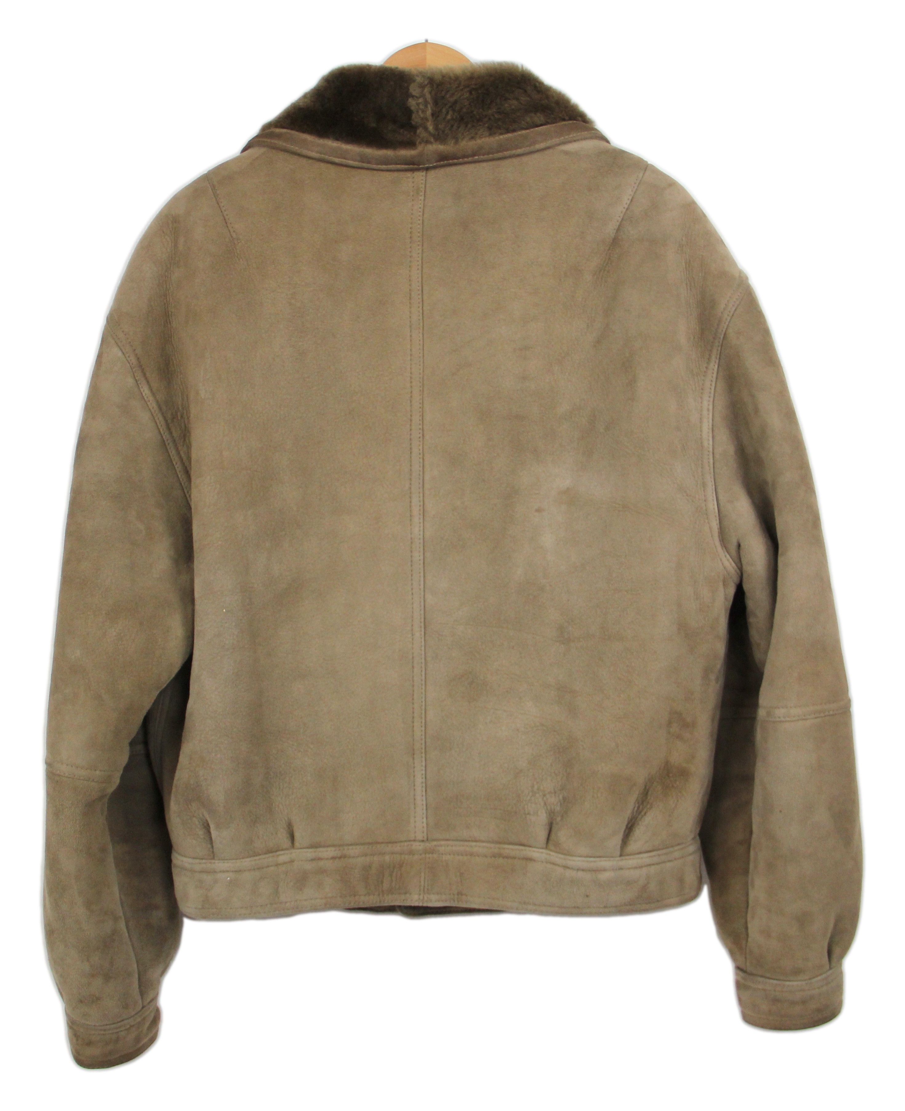 Other Light Brown Shawl Collar Short Supple Shearling Jacket, 42 Size US L / EU 52-54 / 3 - 3 Thumbnail