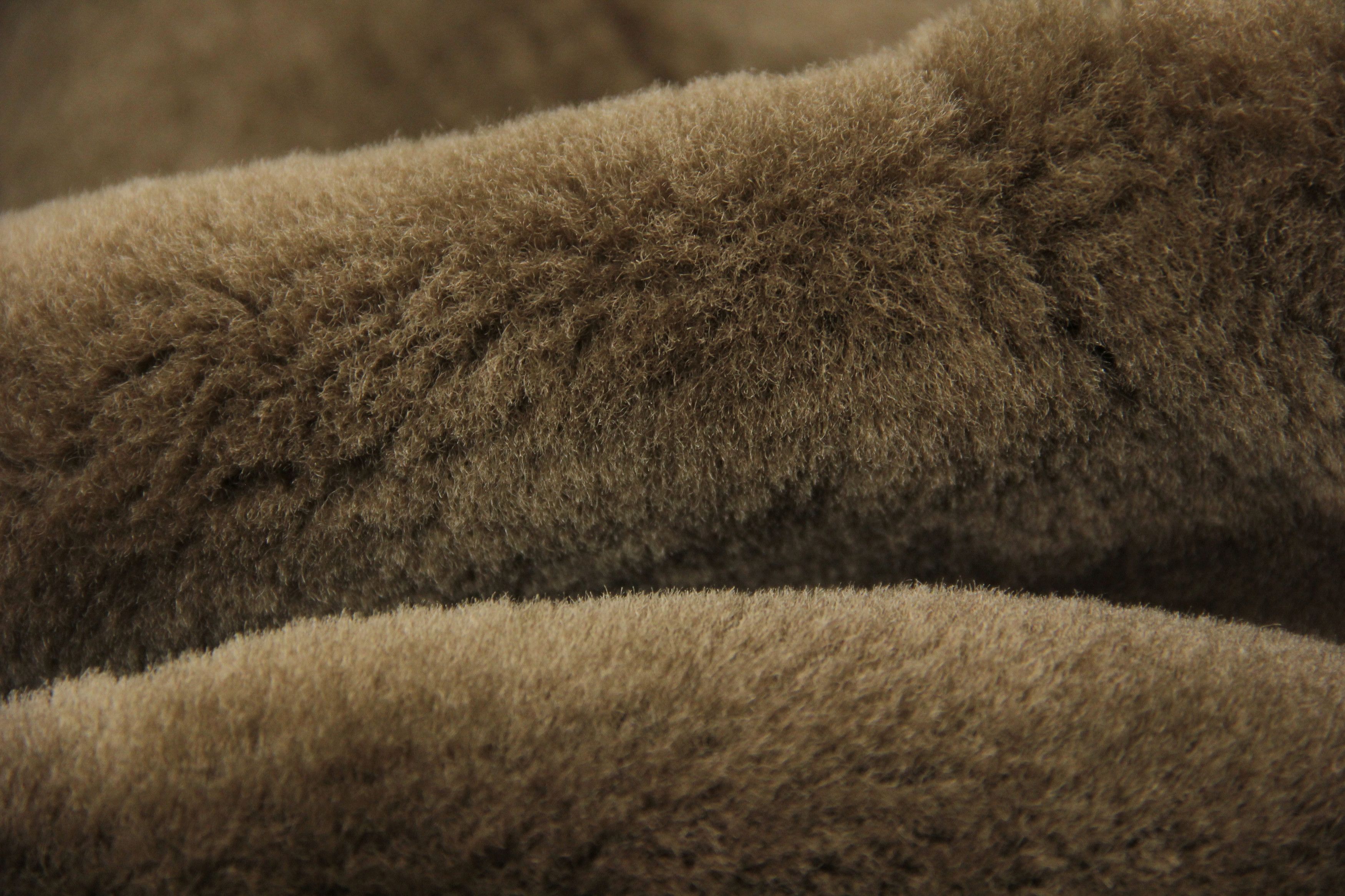 Other Light Brown Shawl Collar Short Supple Shearling Jacket, 42 Size US L / EU 52-54 / 3 - 7 Thumbnail