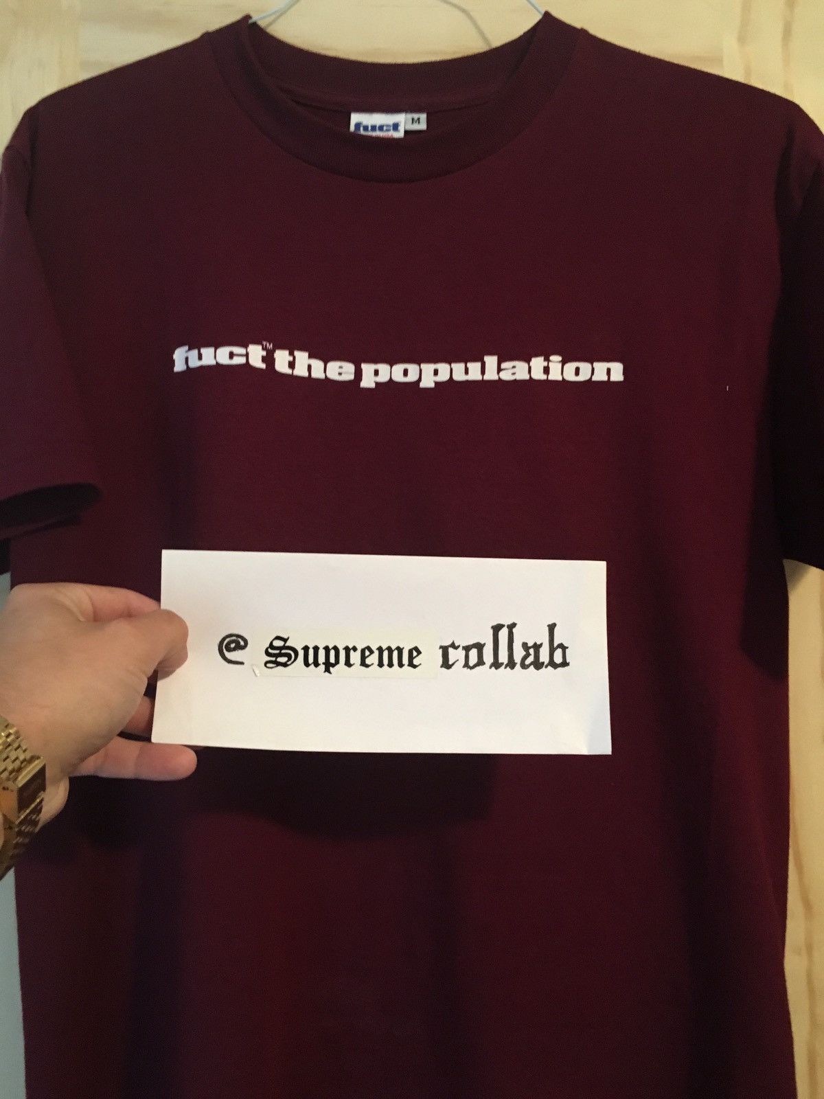 Fuct FTP FUCT fuct the population tee (burgundy M) Size US M / EU 48-50 / 2 - 1 Preview