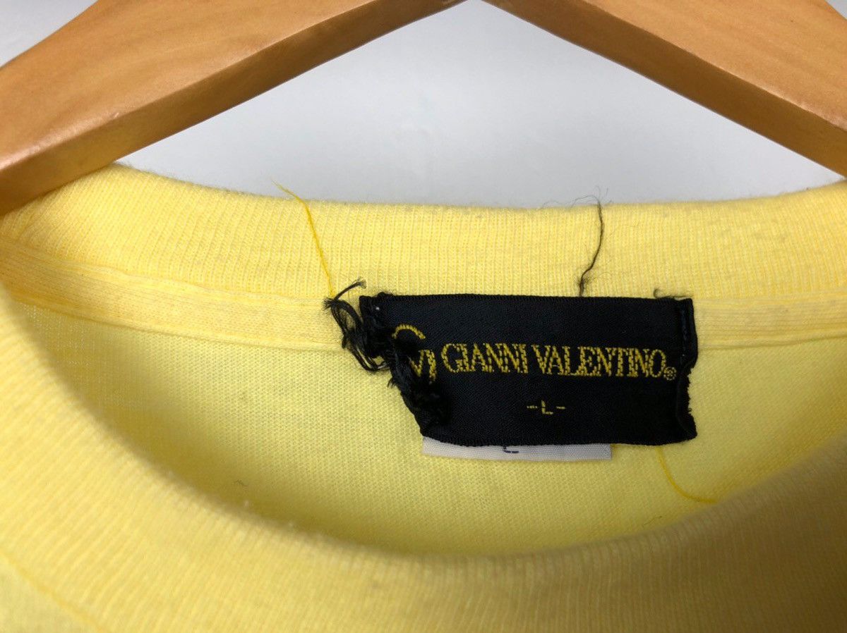Valentino Gianni Valentino Italy Spellout Big Logo Embroidery t shirt Size US L / EU 52-54 / 3 - 2 Thumbnail
