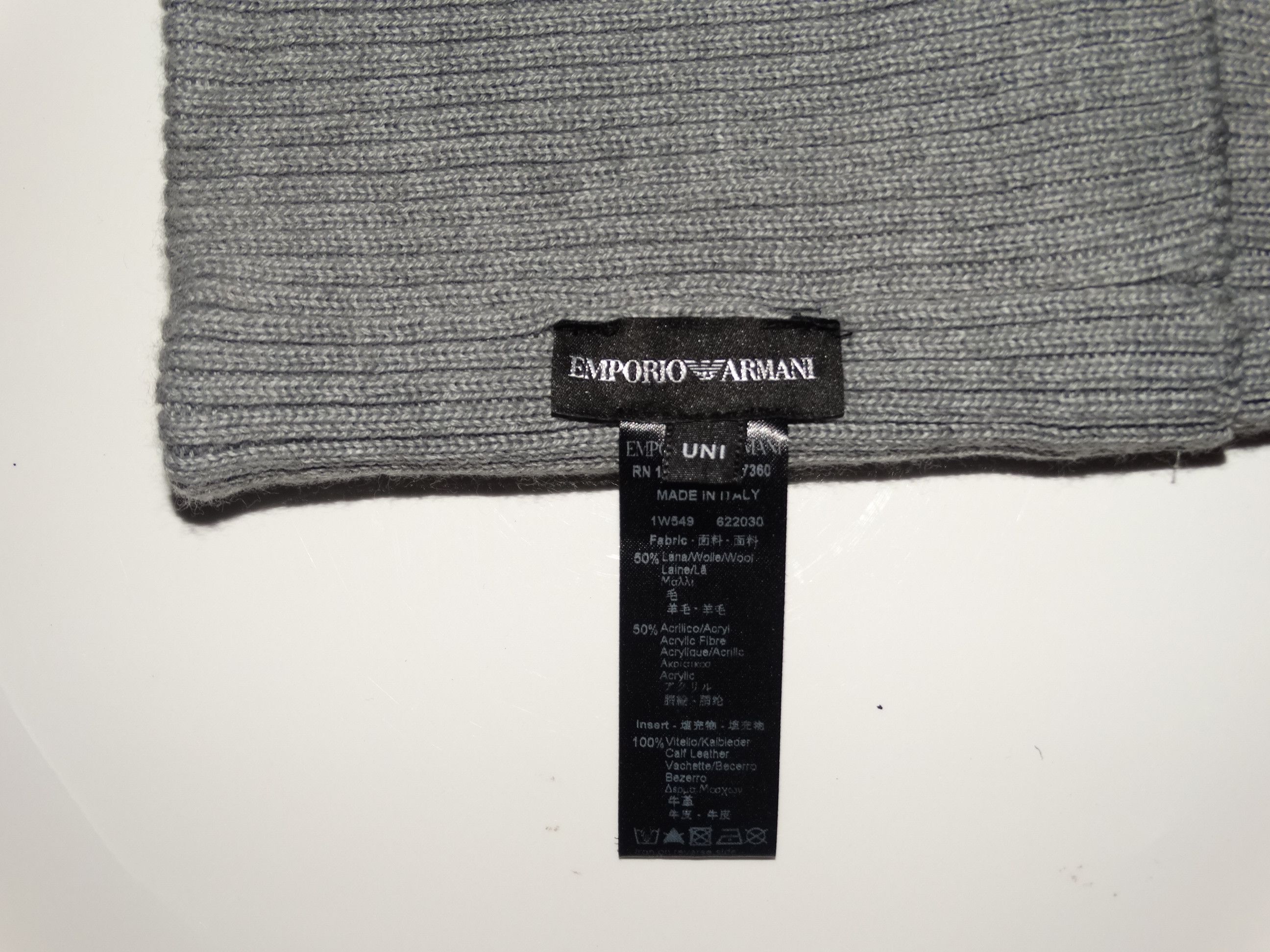 Armani × Emporio Armani × Giorgio Armani Armani Neck Warmer Scarf Muffler Size ONE SIZE - 3 Thumbnail