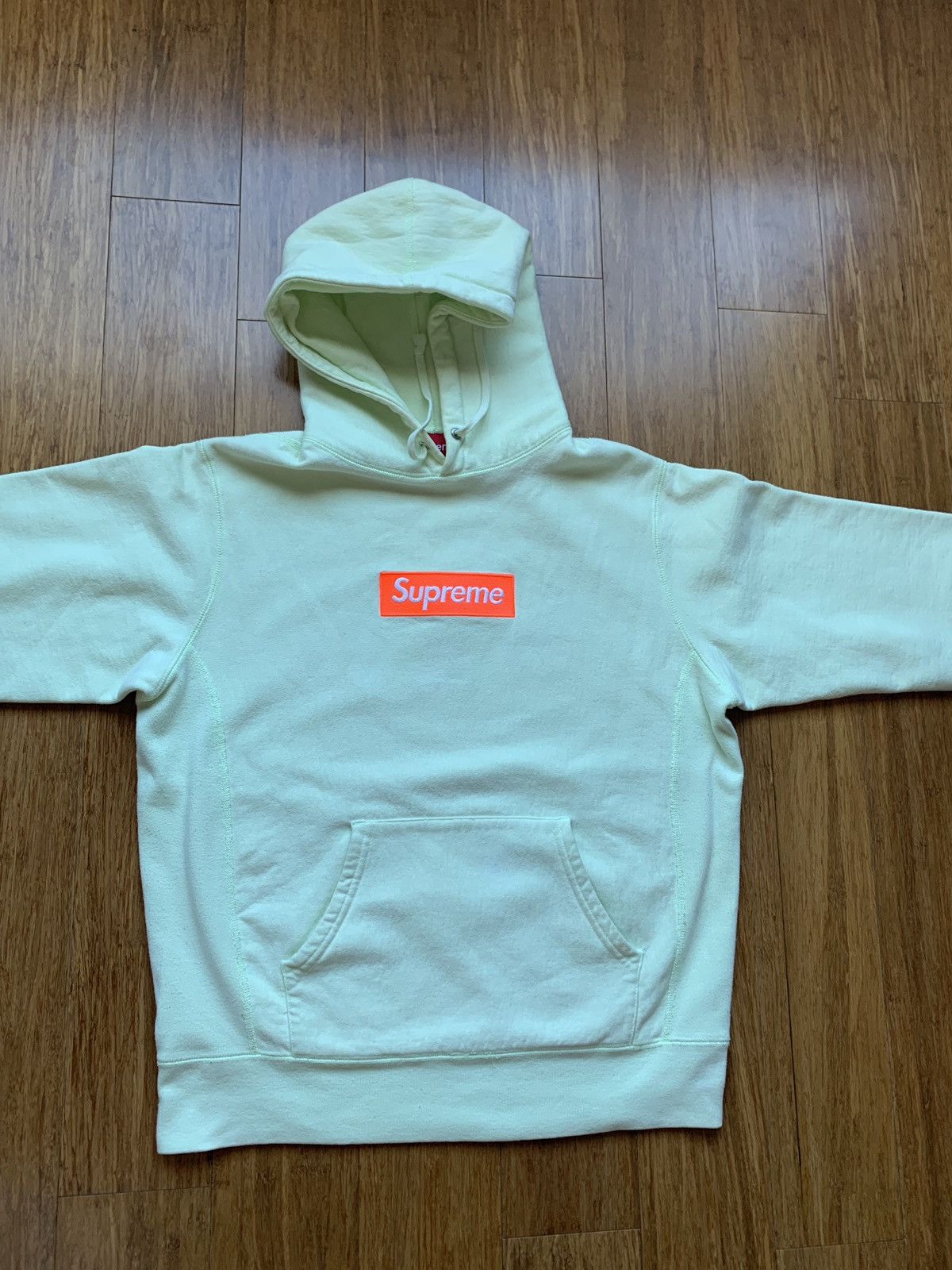 Supreme box logo hoodie clearance pale lime