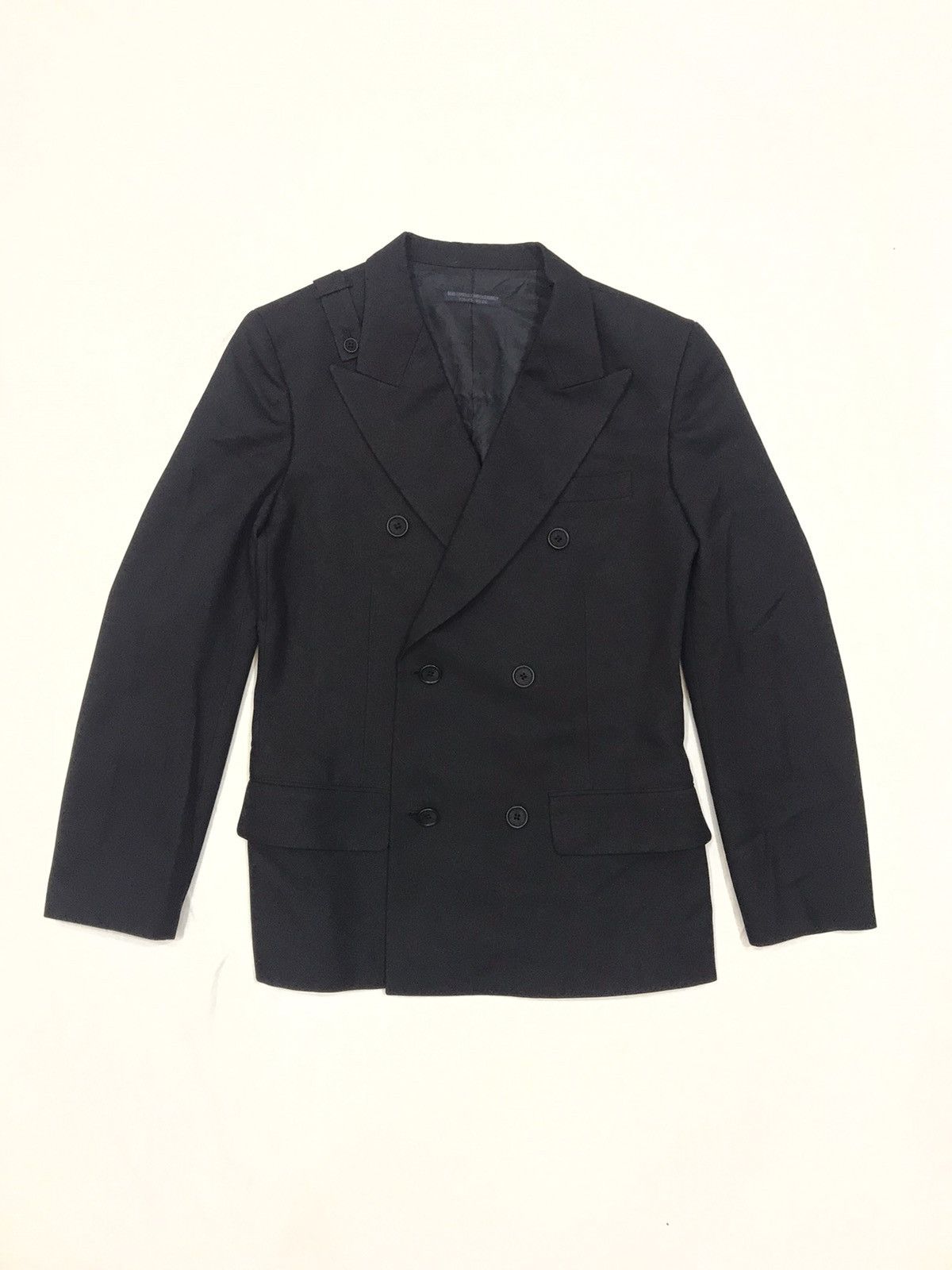 Yohji Yamamoto YOHJI YAMAMOTO REGULATION MEN DOUBLE BREASTED BLAZER SIZE 2 Size 40S - 1 Thumbnail