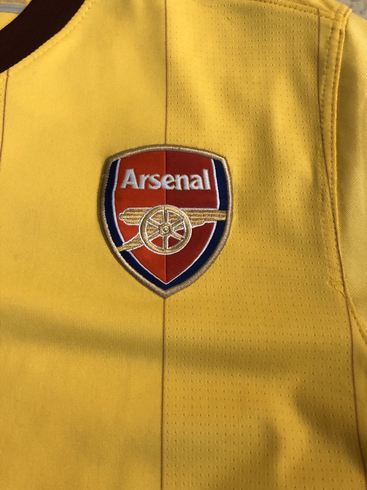 Nike Yellow Arsenal 2010-13 Away Jersey | Grailed