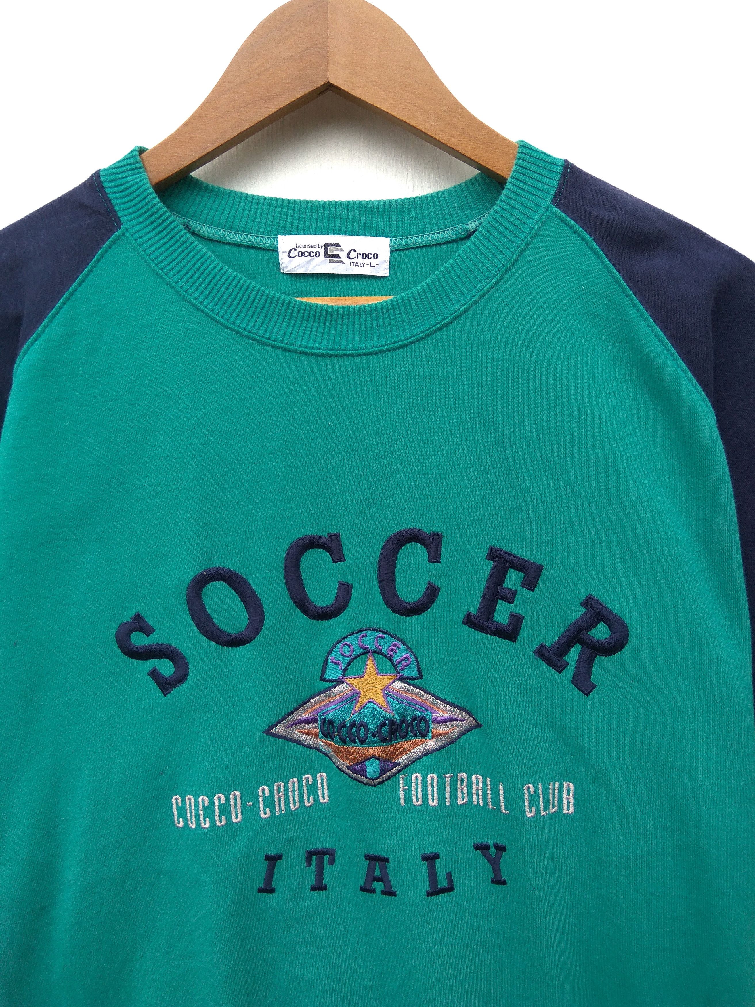 Designer × Vintage Coco Croco Spell Out Embroidery Sweatshirt Jumper Size US L / EU 52-54 / 3 - 2 Thumbnail