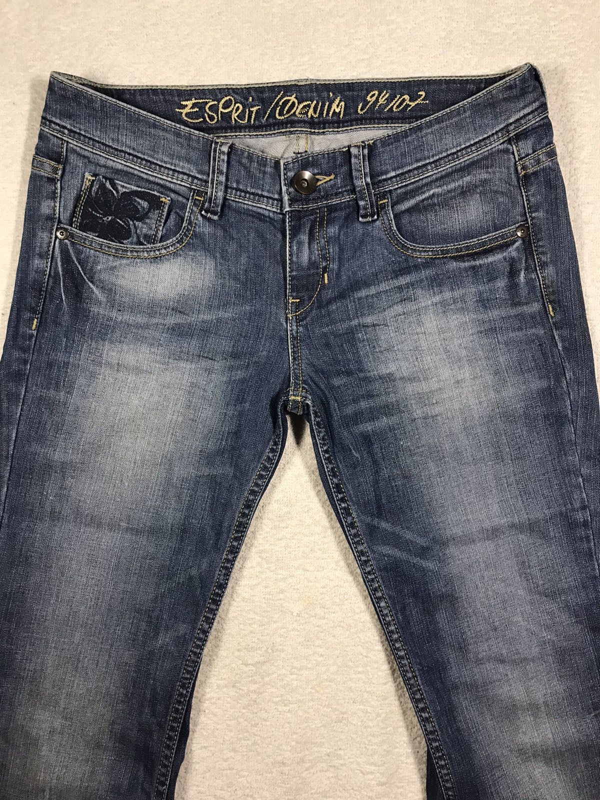 Esprit Denim 94107 jeans floral embroidery seasoned style