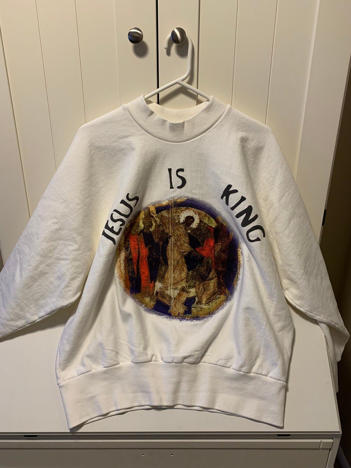 Kanye West Jesus is King Painting Crewneck II | Grailed 