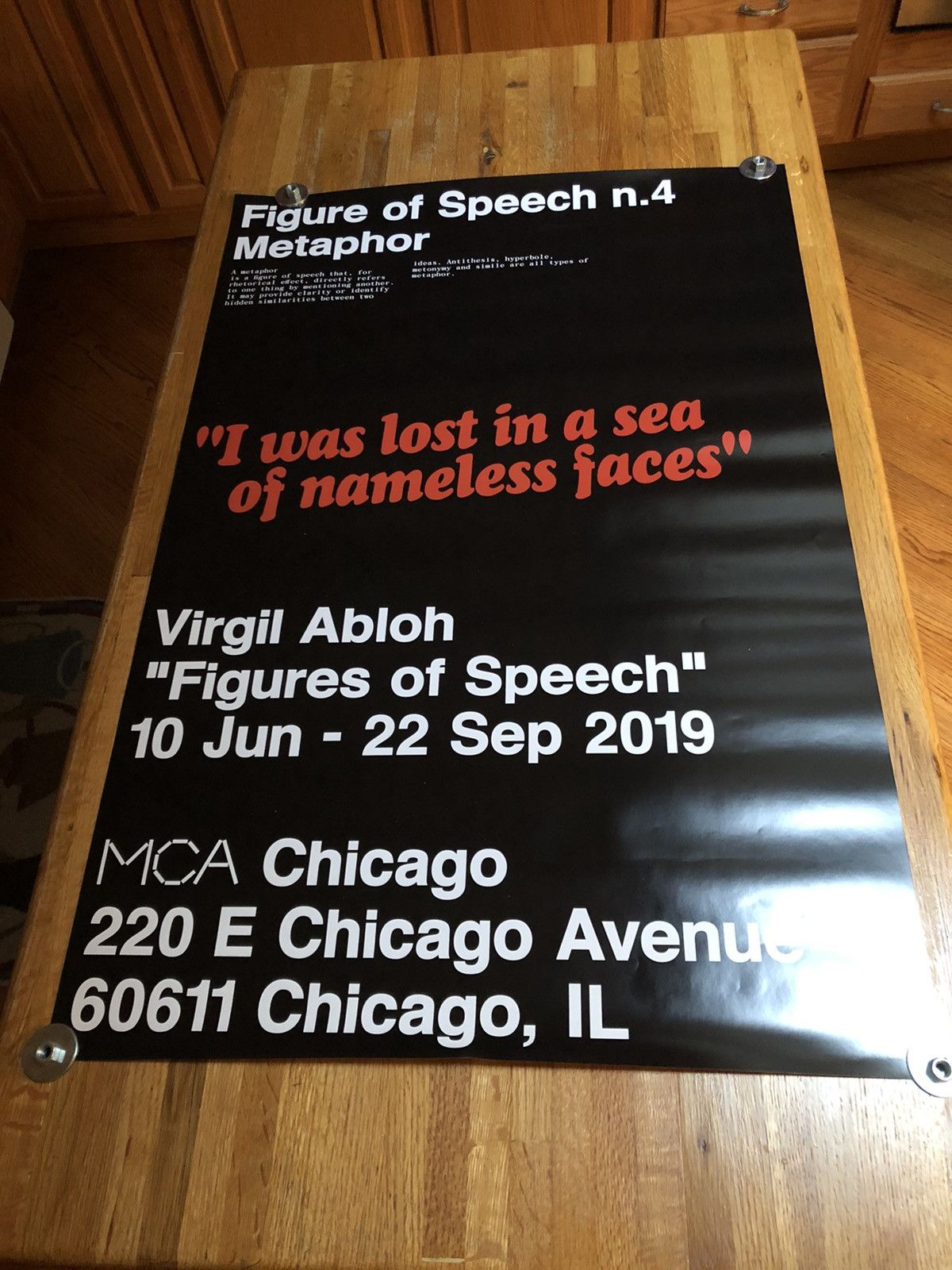 Virgil Abloh Figures of deals Speech n.4 Metaphor Poster