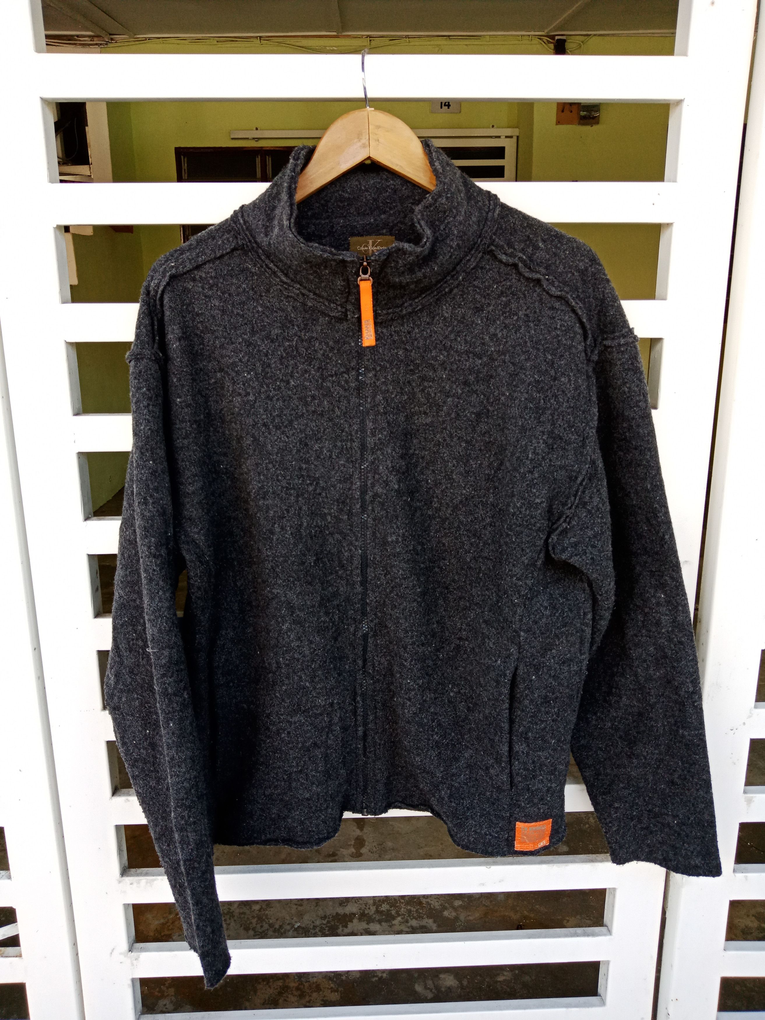 Calvin Klein Calvin Klein Wool Light Jacket Size US L / EU 52-54 / 3 - 1 Thumbnail