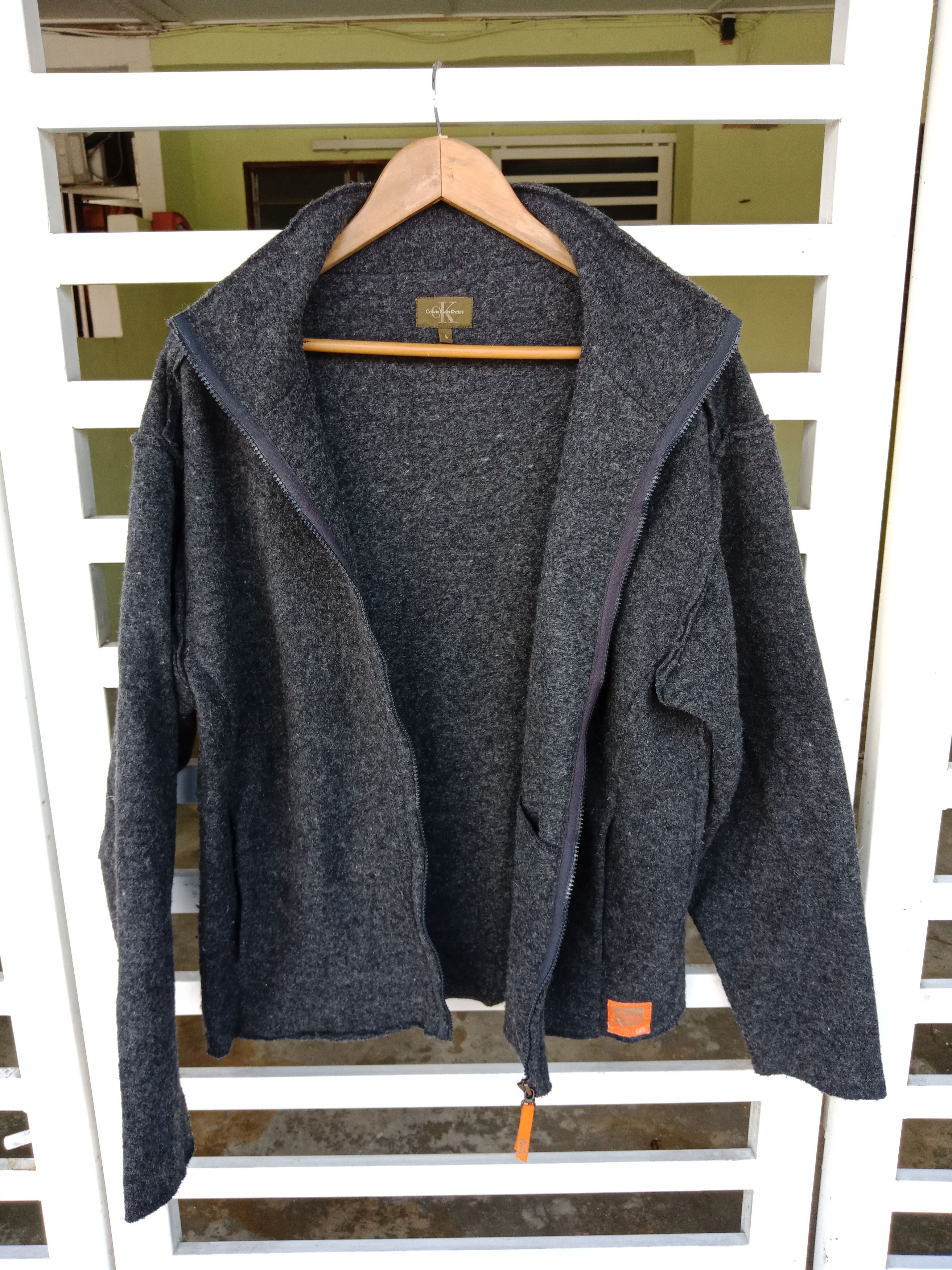 Calvin Klein Calvin Klein Wool Light Jacket Size US L / EU 52-54 / 3 - 3 Thumbnail