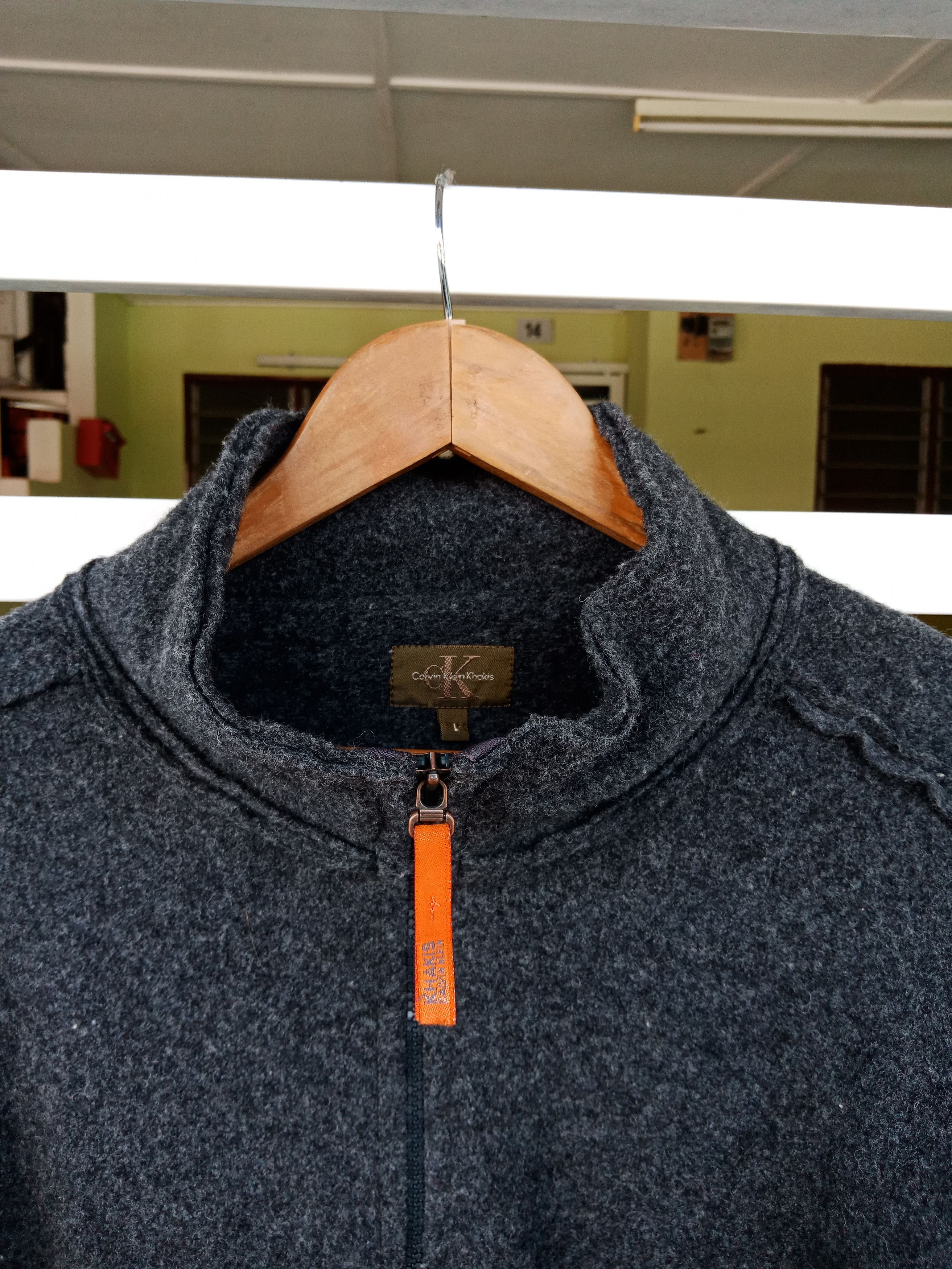 Calvin Klein Calvin Klein Wool Light Jacket Size US L / EU 52-54 / 3 - 9 Thumbnail
