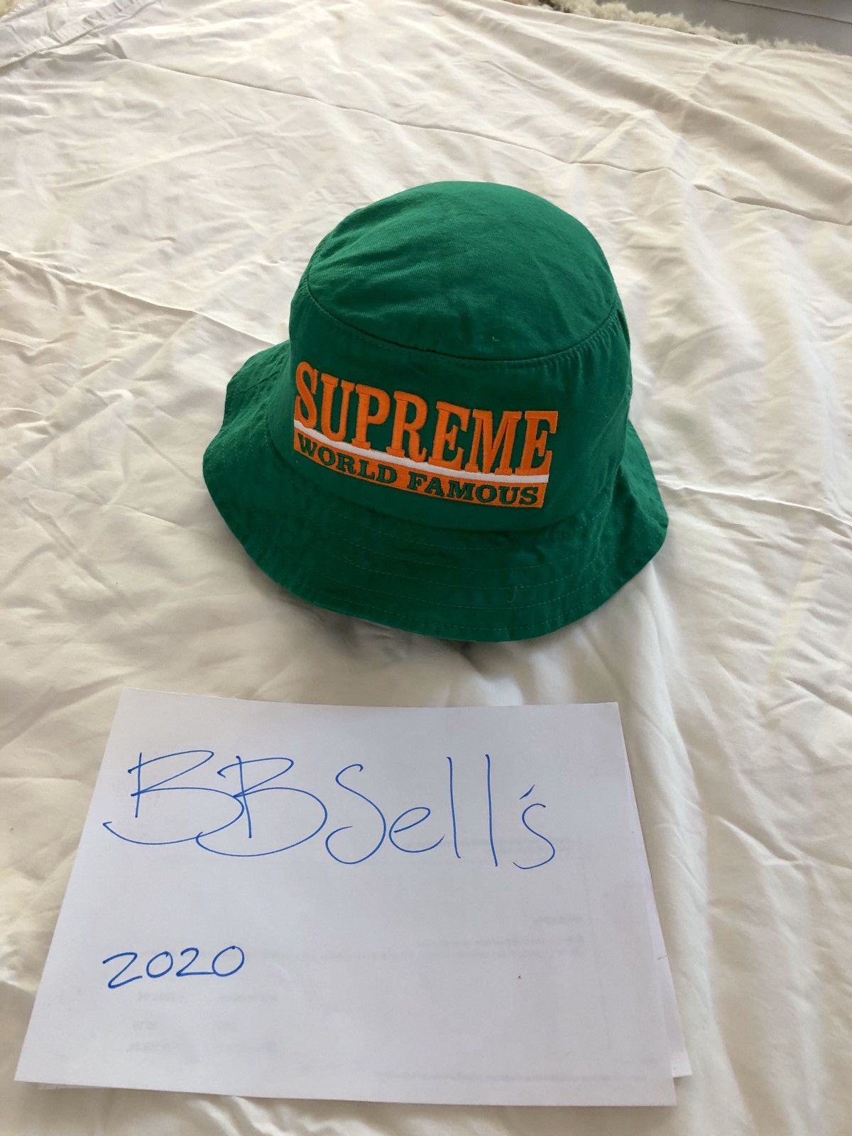 Supreme world famous bucket hat hotsell