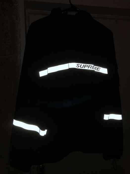 Supreme Reflective Taping Hooded Pullover Jacket | Grailed