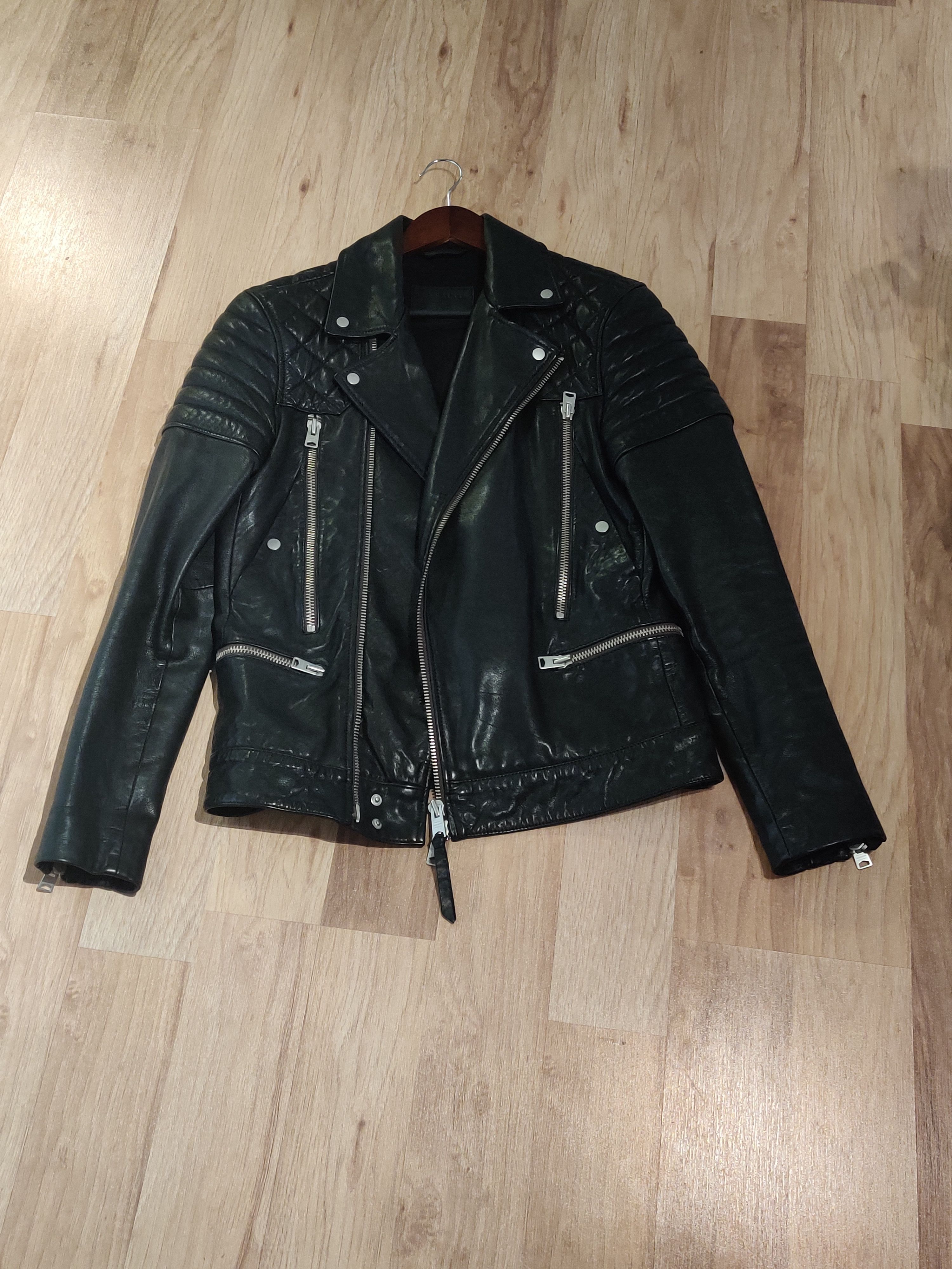 All saints powell leather jacket best sale