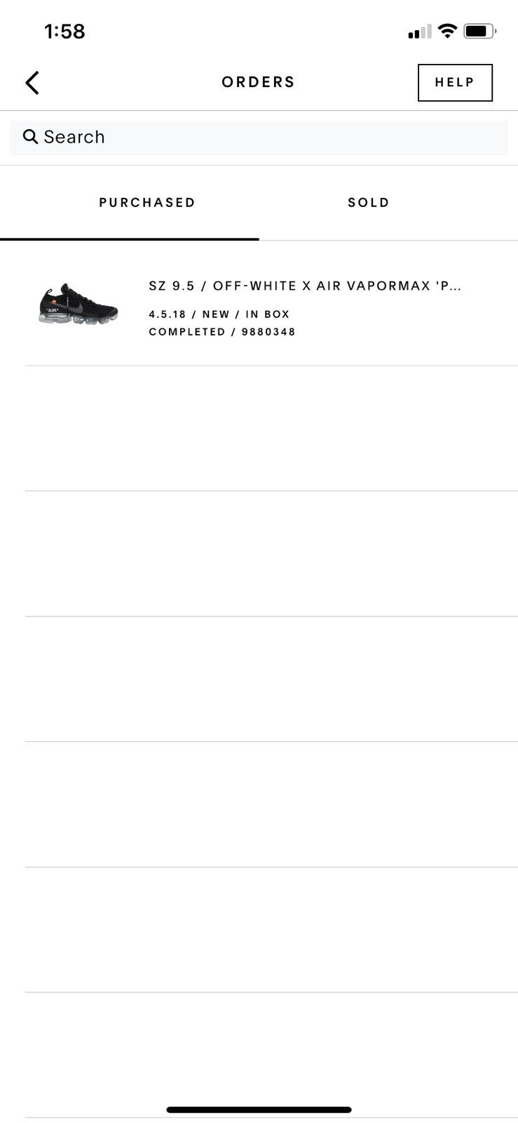 Nike × Off-White OFF-WHITE x Air VaporMax Part 2 Size US 9.5 / EU 42-43 - 16 Thumbnail