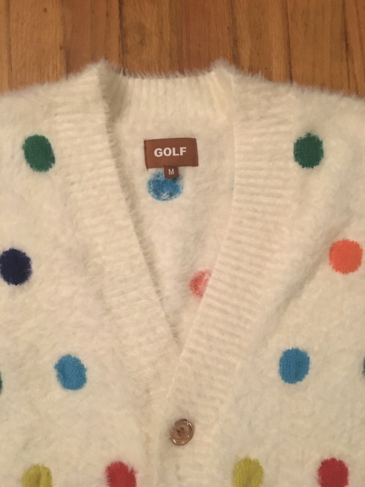 Golf Wang Golf Wang Polka Dot Mohair Cardigan | Grailed
