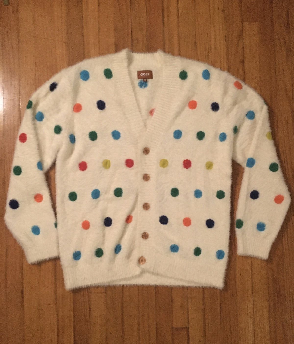 Golf Wang Golf Wang Polka Dot Mohair Cardigan | Grailed